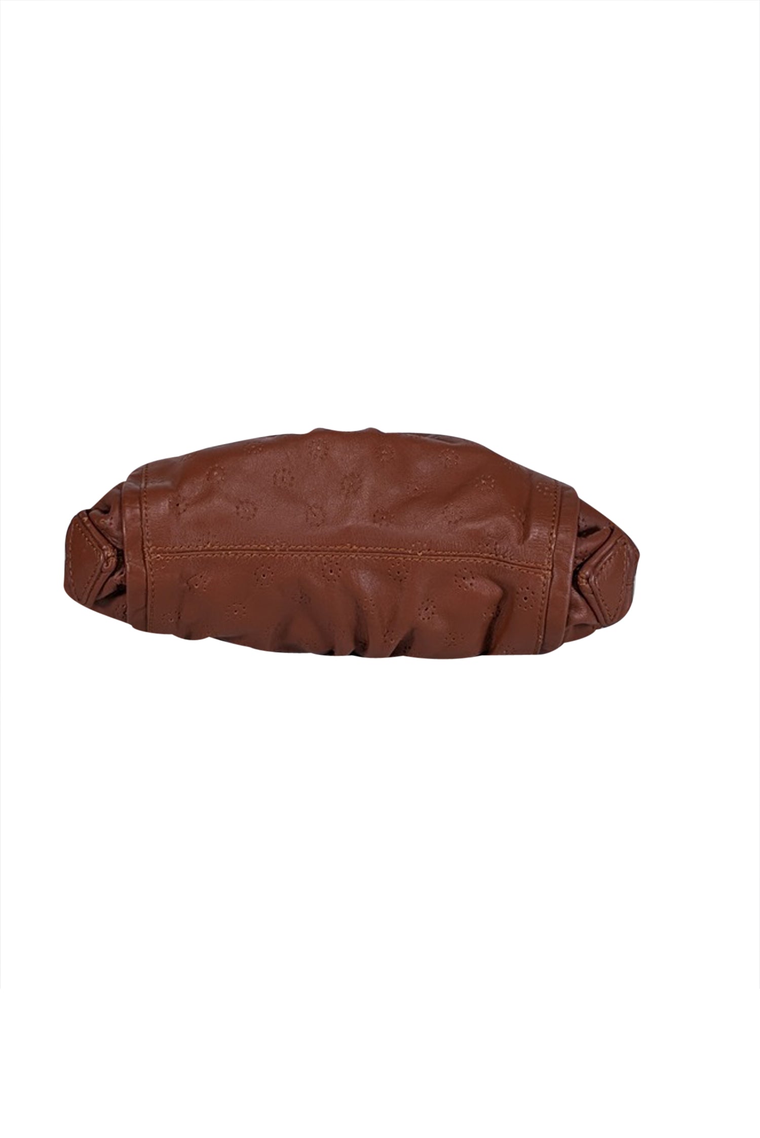 See by Chloe - Chic Tan Leather Perforated Print Clutch