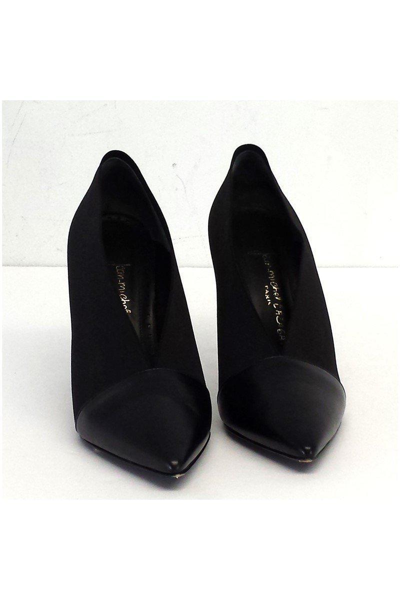 Gorgeous Jean-Michel Cazabat Black Elastic Slit Vamp Pumps in Size 9.5 - Grab Yours Now!