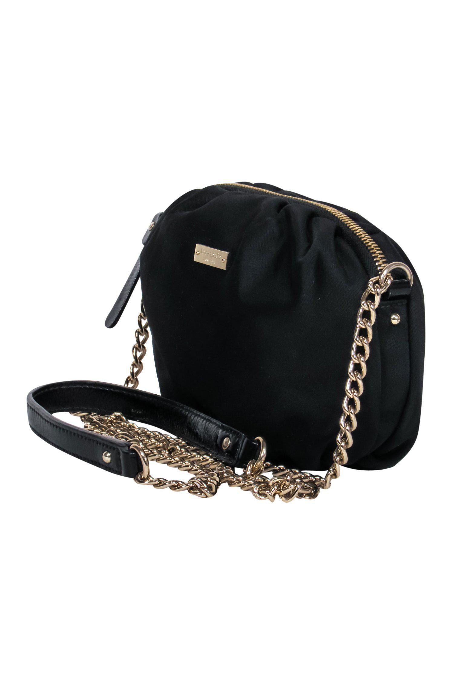 Kate Spade Black Nylon Mini Chain Strap Crossbody - The Perfect Event Companion