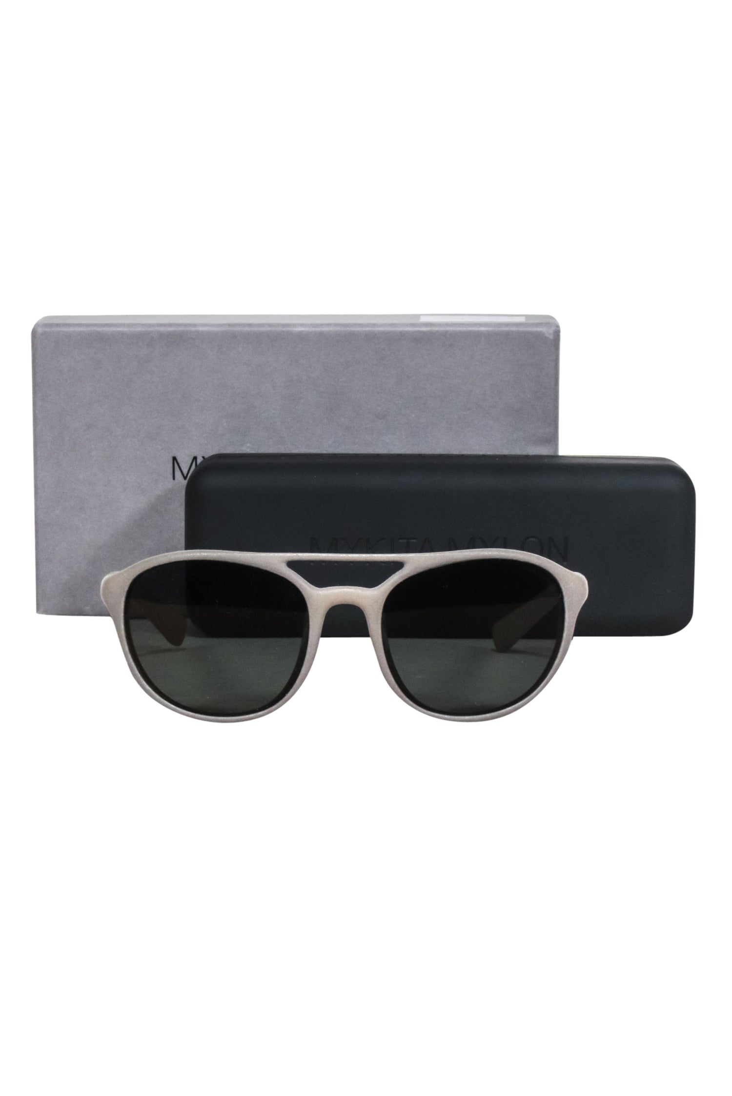 Mykita - Stunning Greyish Green Rounded Mercury Aviator Sunglasses