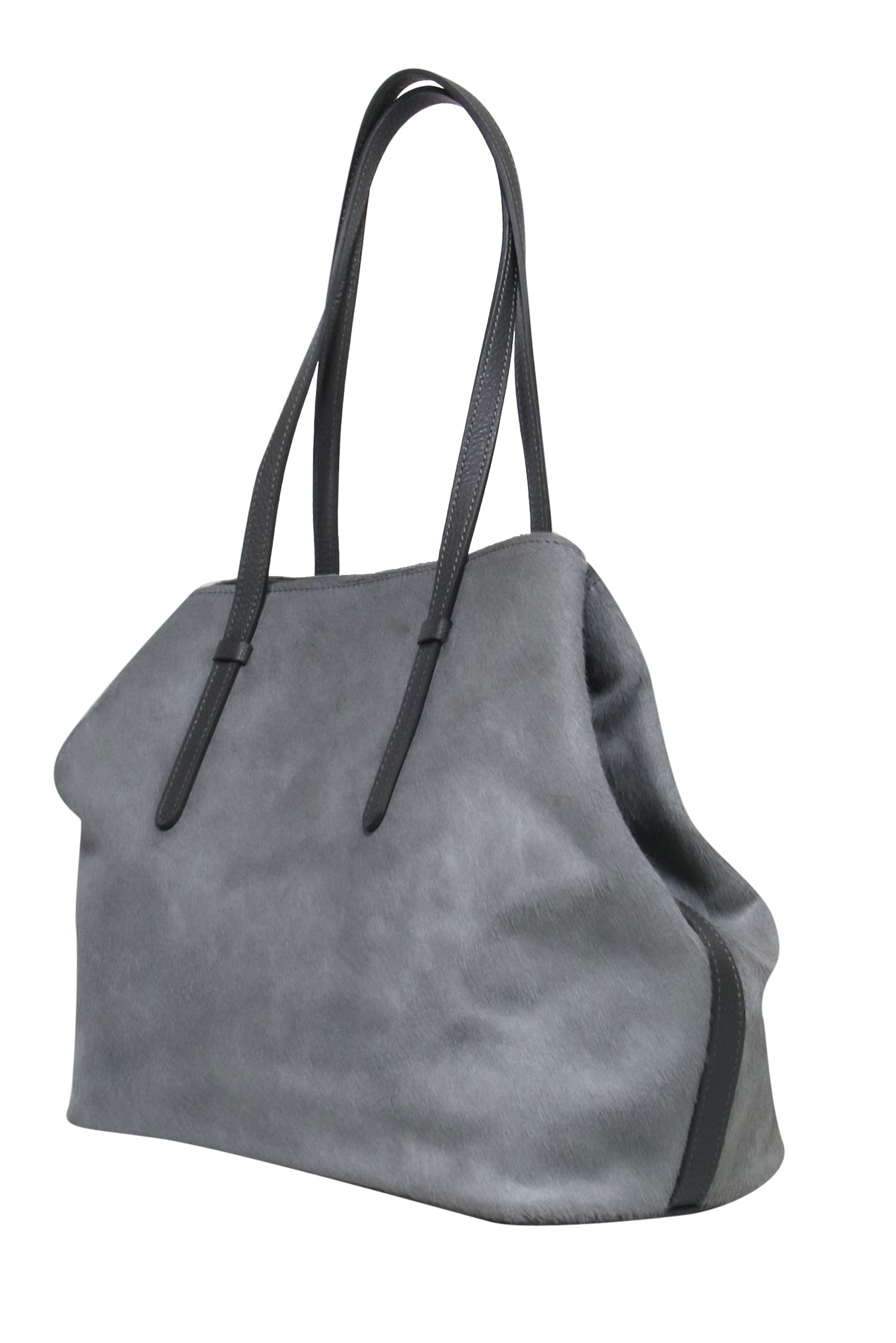 Brooks Brothers Grey Calf Hair Fashion Tote - A Must - Have Accessory