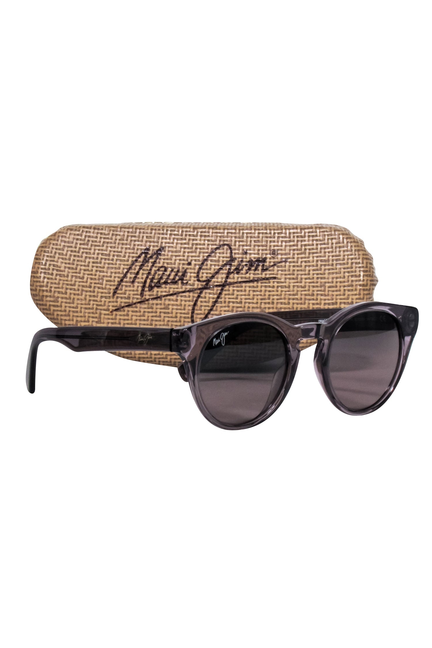 Maui Jim Greyish-Brown Transparent Round Vacation Sunglasses