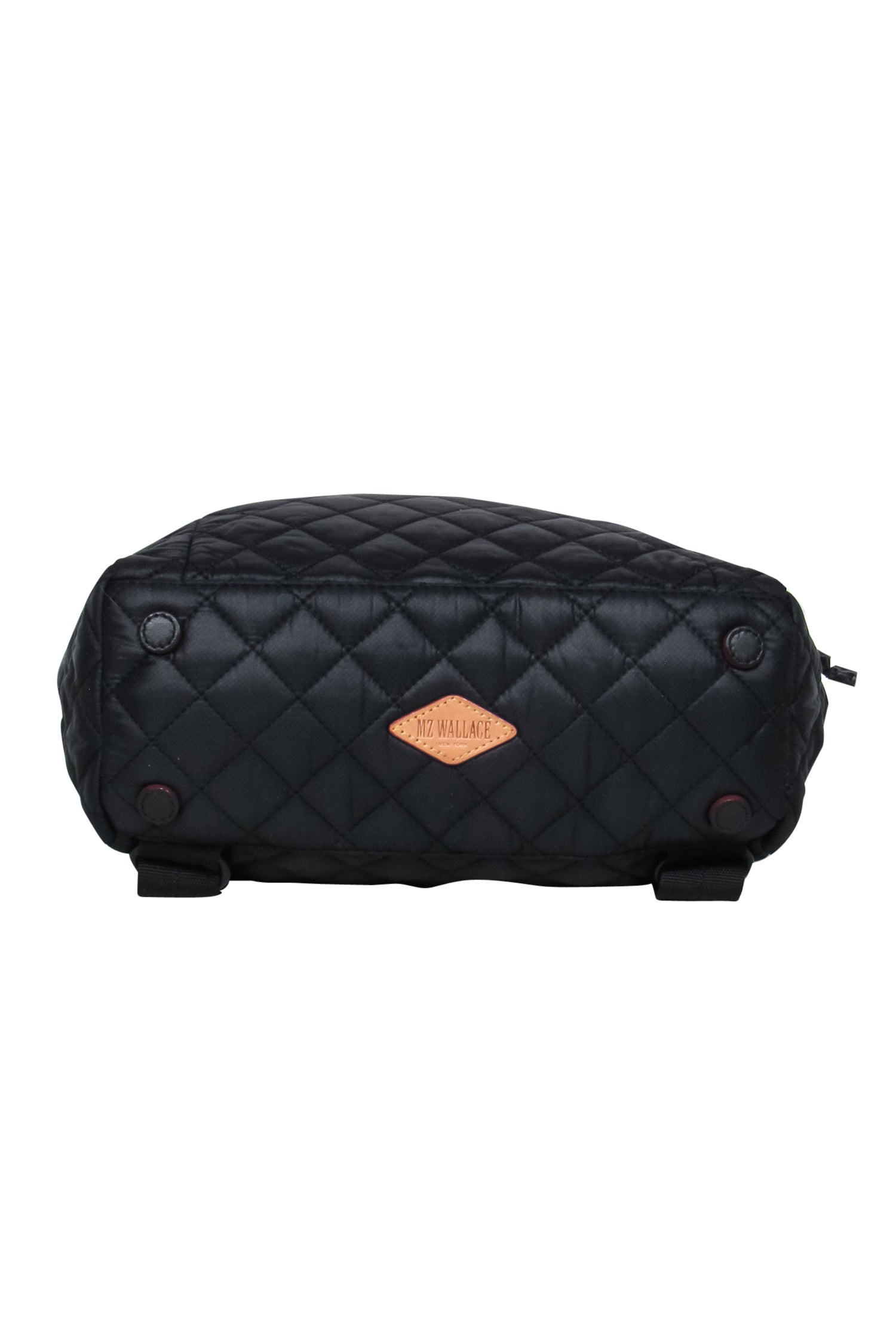 MZ Wallace - Stylish Black Quilted Nylon Drawstring Backpack for Urban Adventures