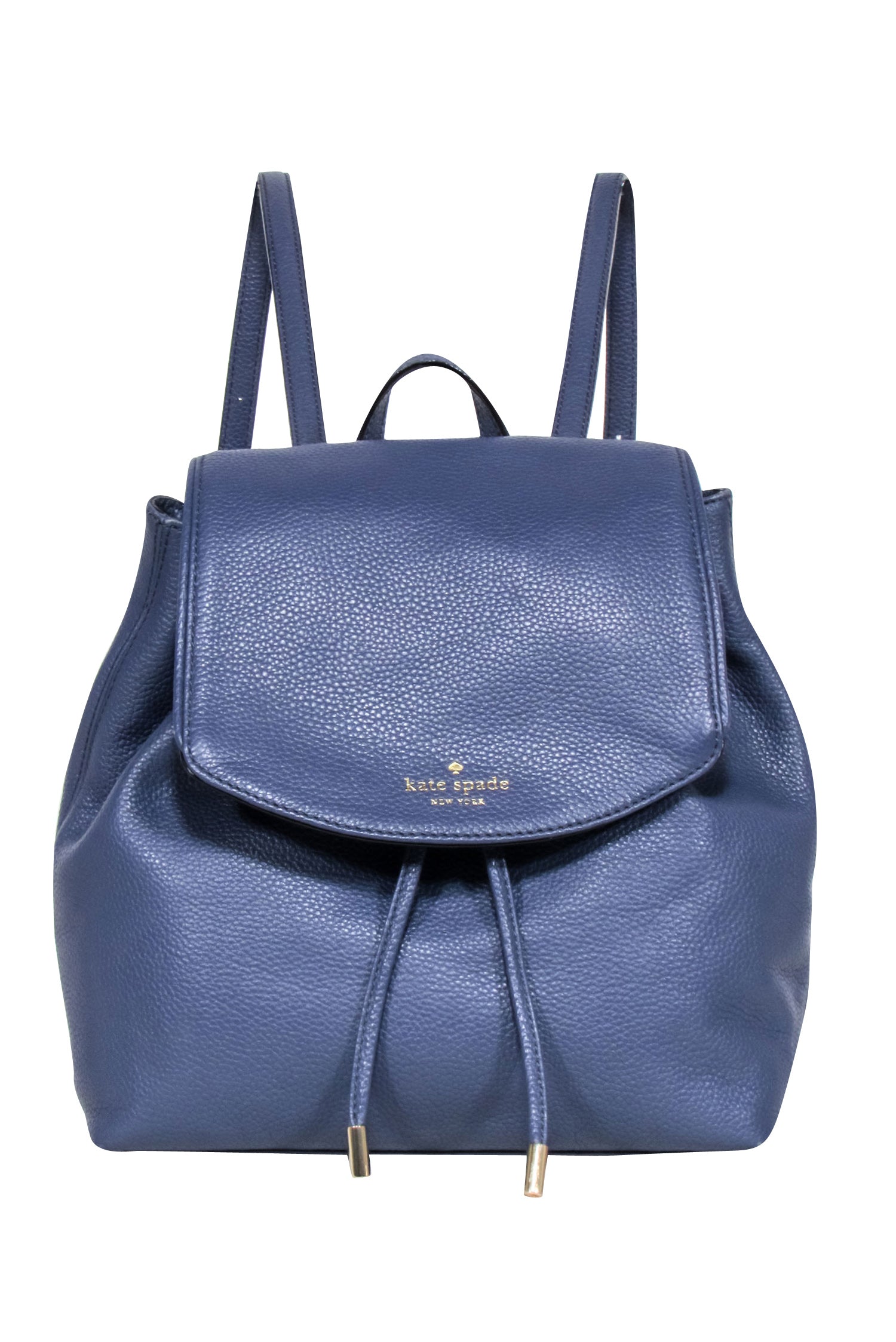 Kate Spade Navy Leather Fold-Over Mini Backpack: A Chic Companion
