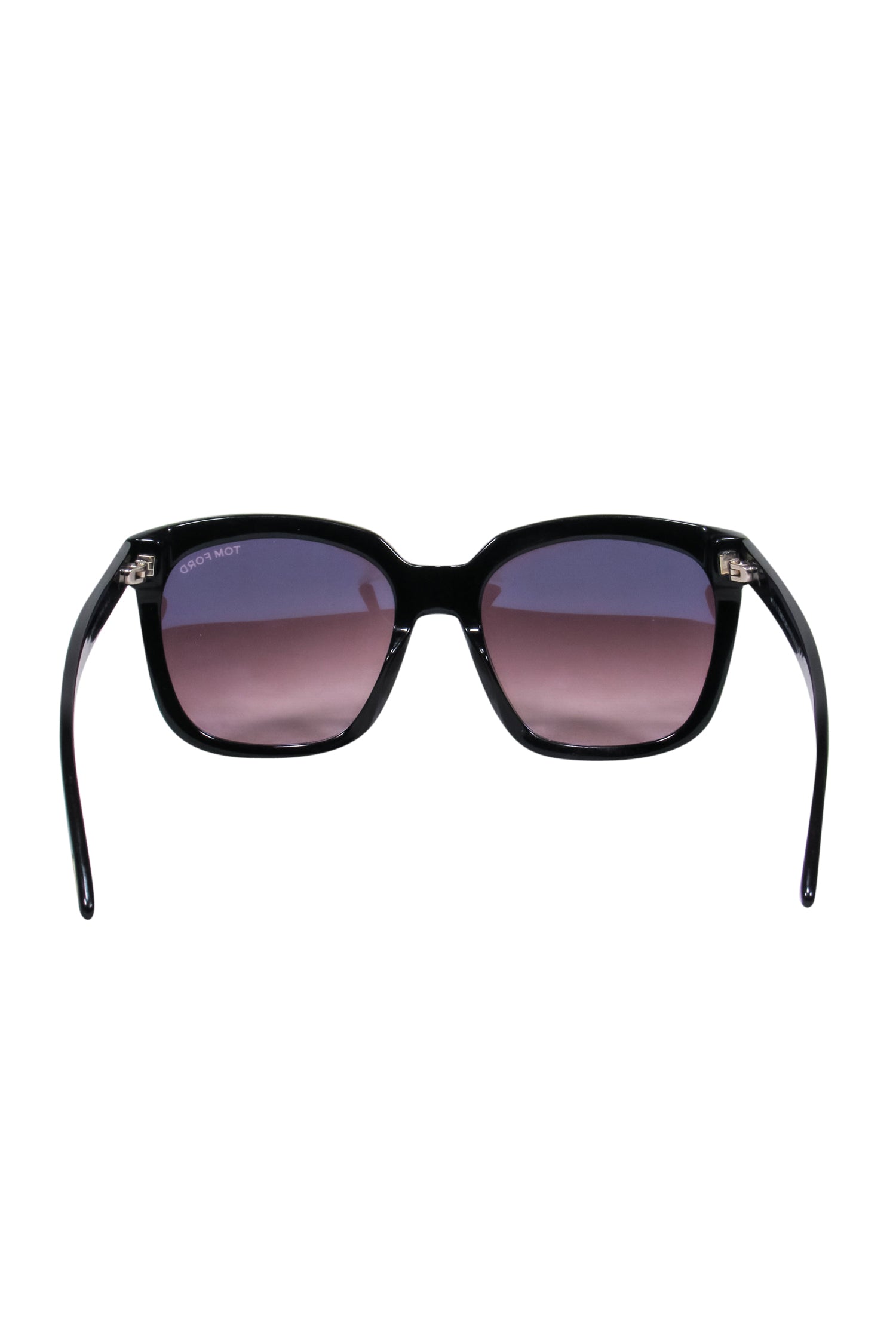 Tom Ford Black Frame Amarra Sunglasses: Purple-Toned Lenses for a Stunning Look