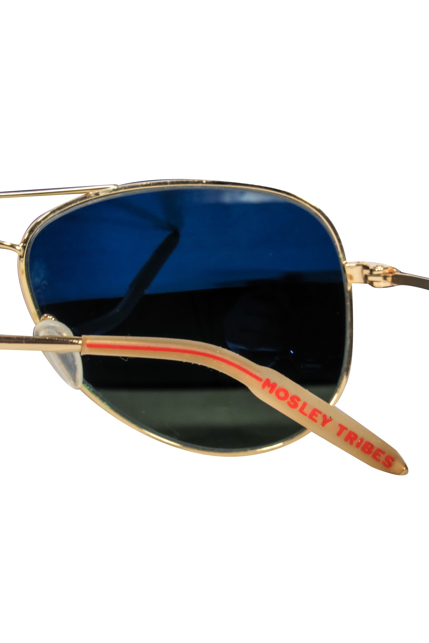 Mosley Tribes - Stunning Gold Frame Aviator Sunglasses with Black Lenses