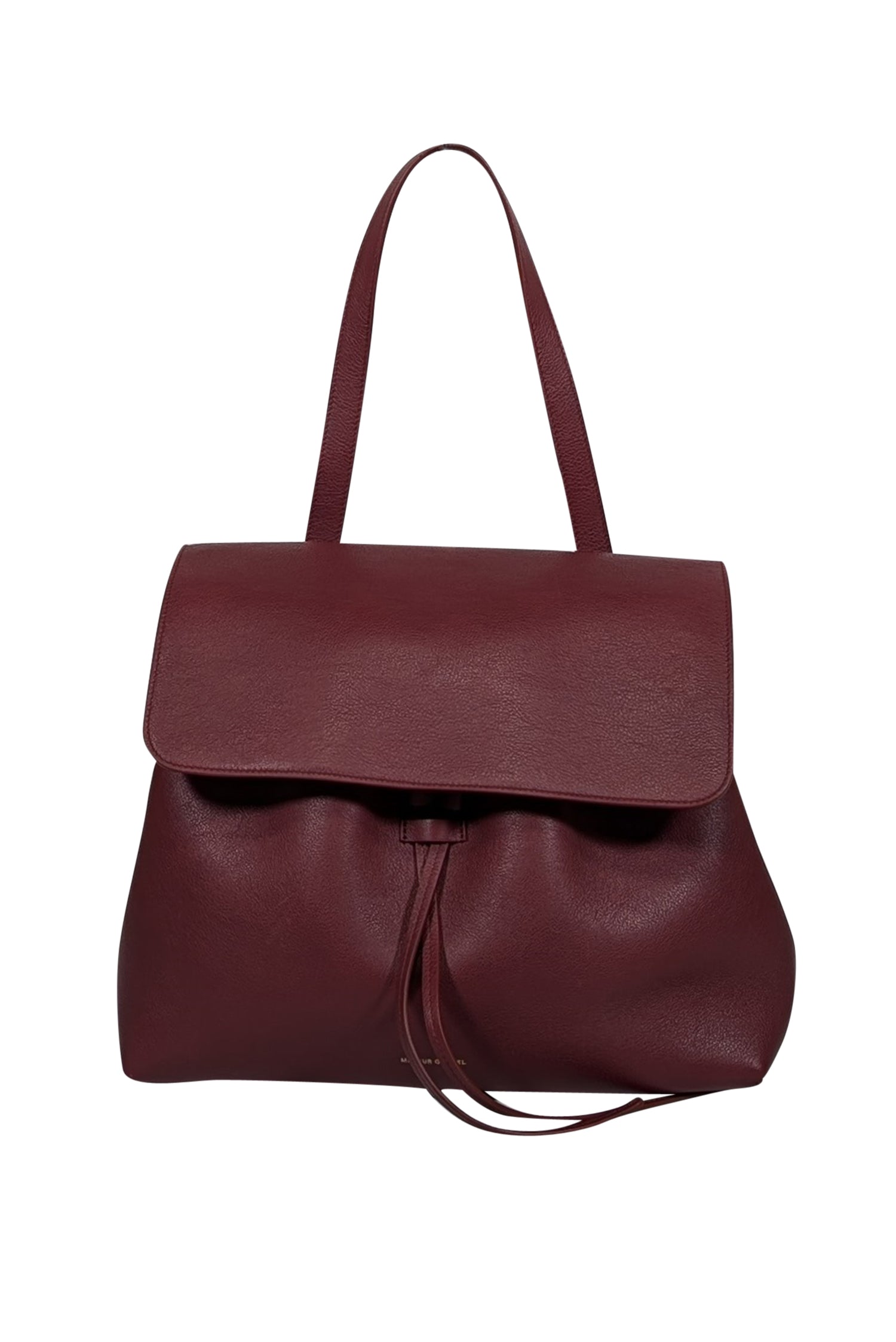 Mansur Gavriel's Irresistible Wine Red Pebbled Leather Shoulder Bag