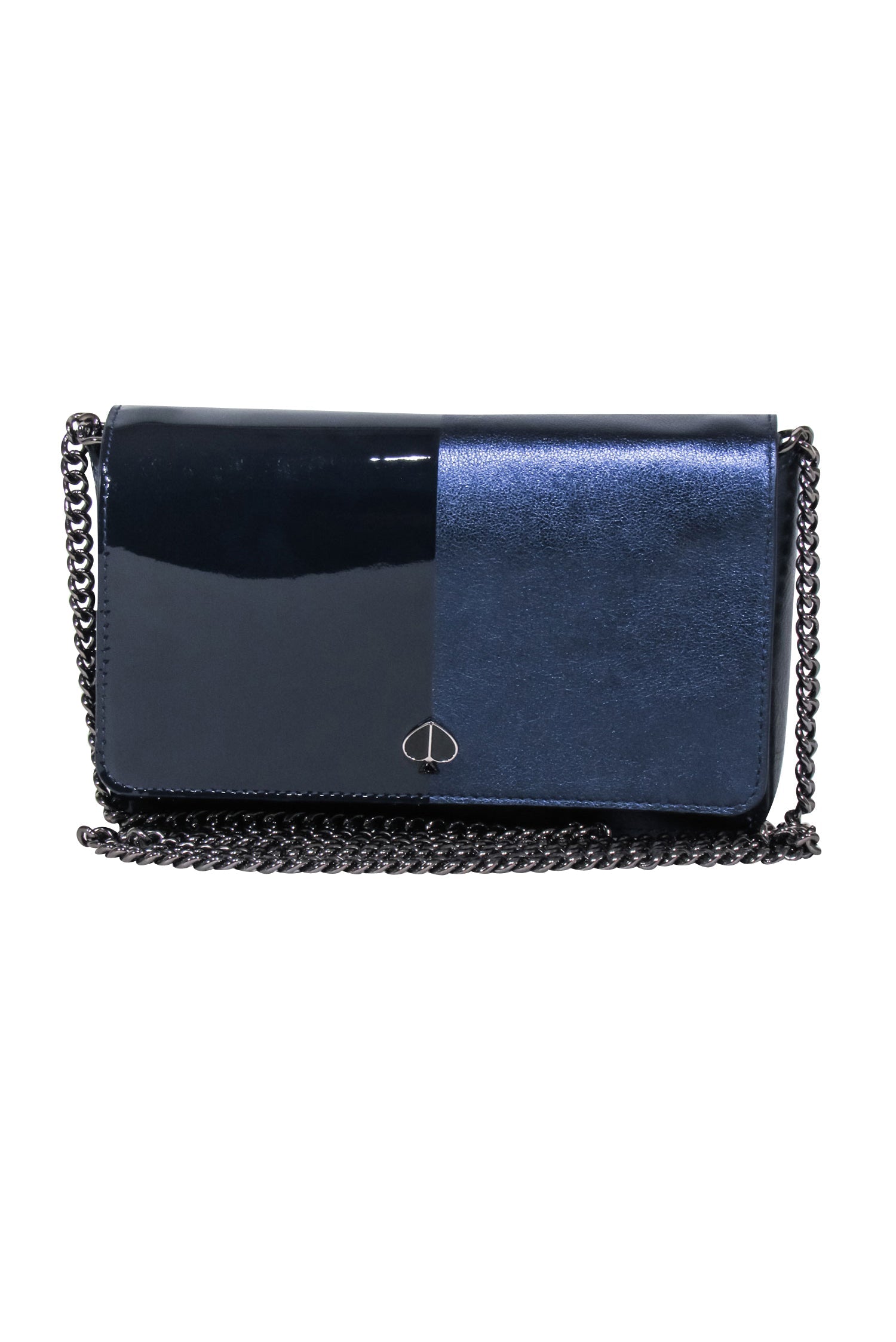 Kate Spade Navy Leather & Patent Fold Over Crossbody: A Chic Accessory
