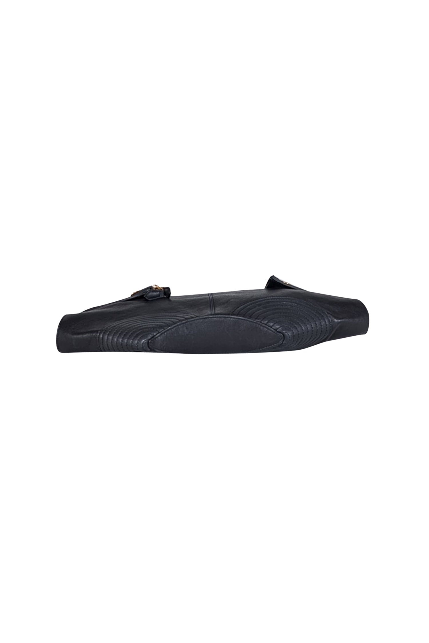 Alexander McQueen Black Leather Manta Clutch: A Statement Piece