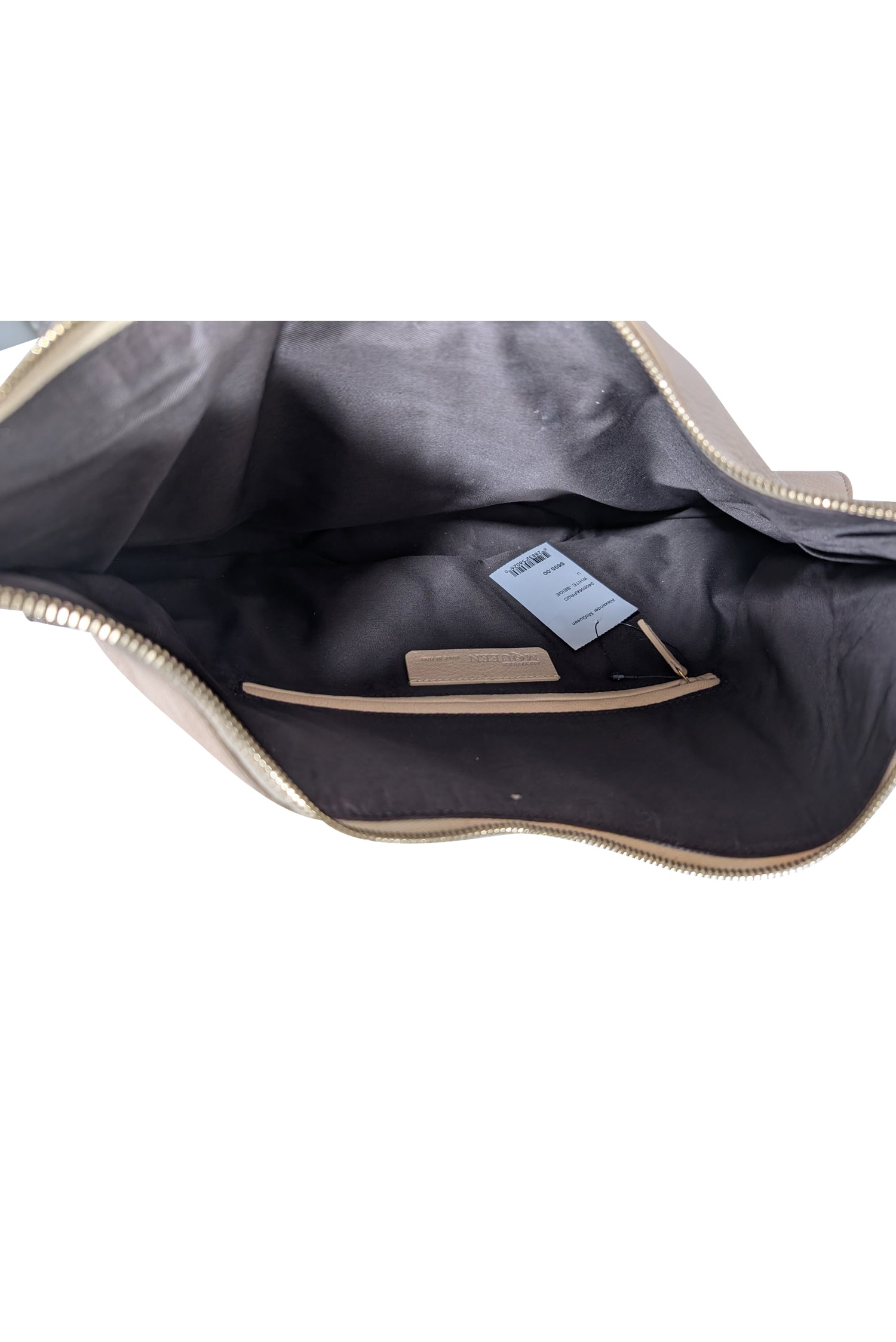 Alexander McQueen - Stunning Black Satin Manta Clutch with Red Heart Print