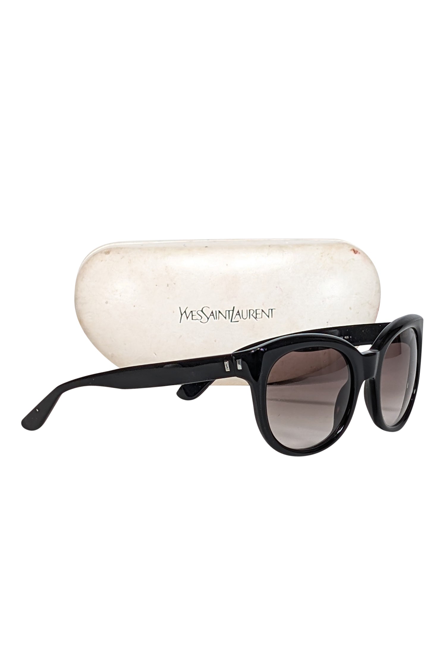 Yves Saint Laurent - Stunning Black Oversized Rounded Sunglasses