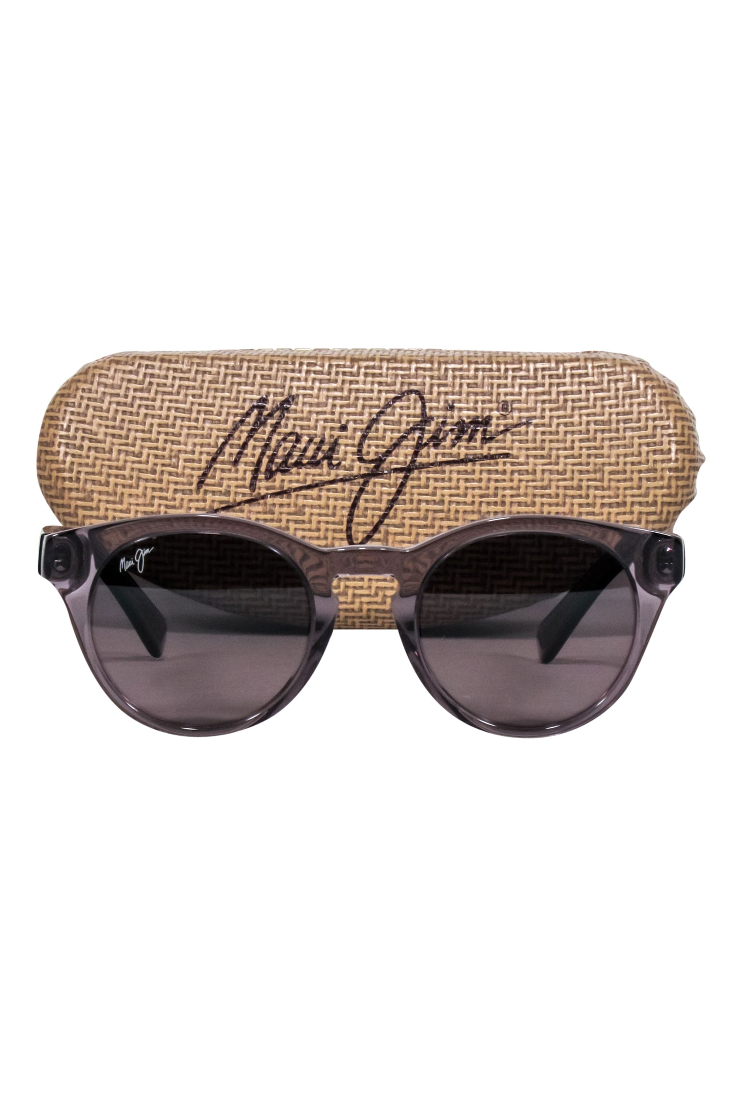 Maui Jim Greyish-Brown Transparent Round Vacation Sunglasses