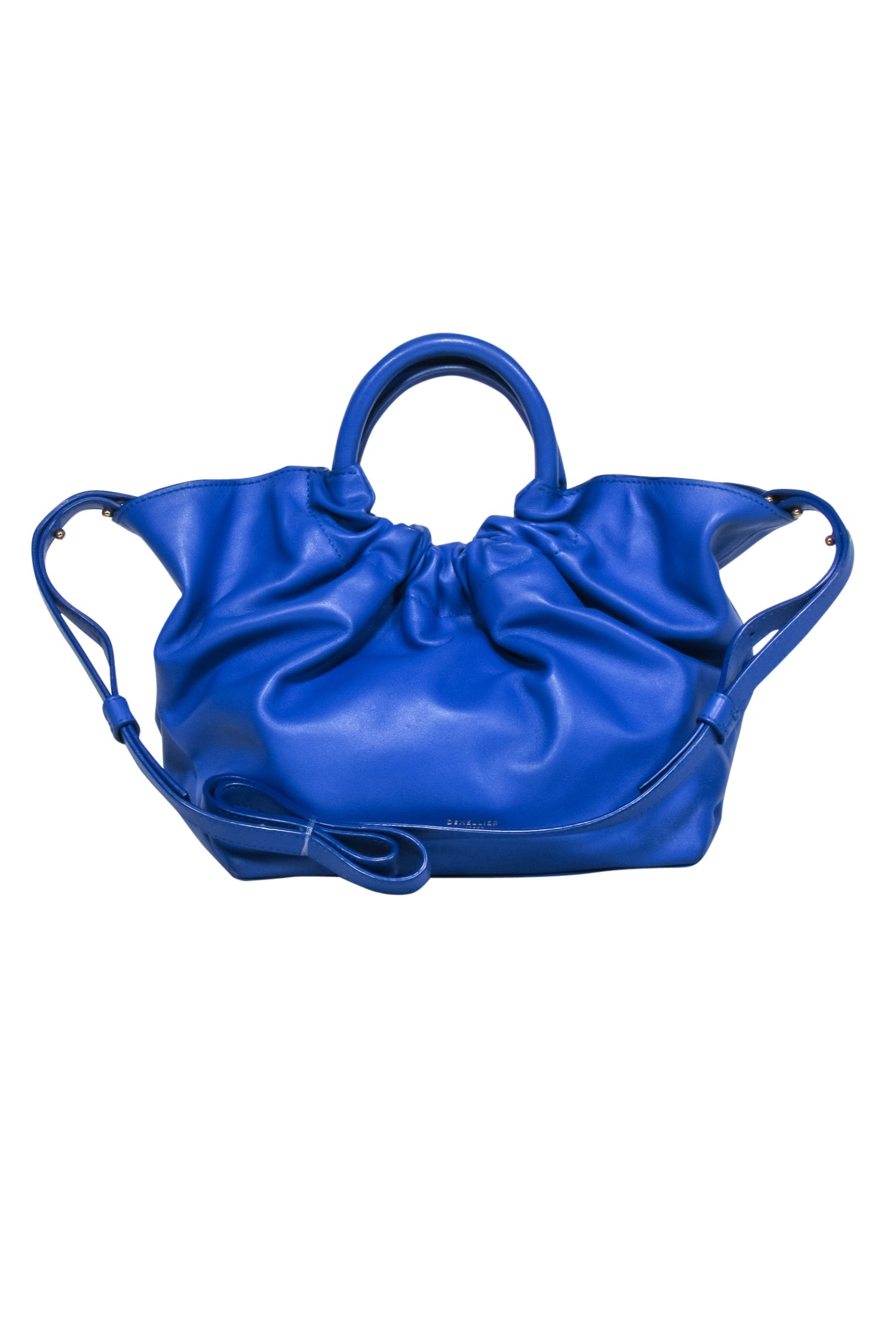 Demellier London - Royal Blue Enchanting Ruched Top Mini Handbag