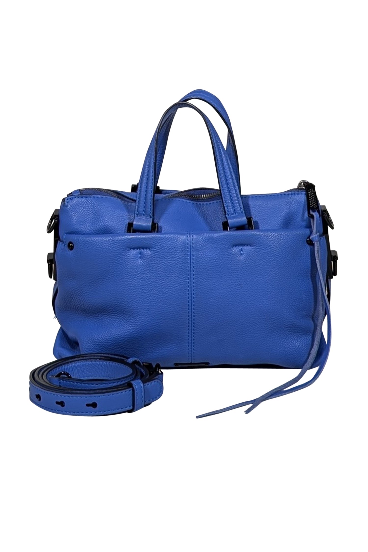 Rebecca Minkoff - Stunning Blue Pebbled Leather Satchel Bag