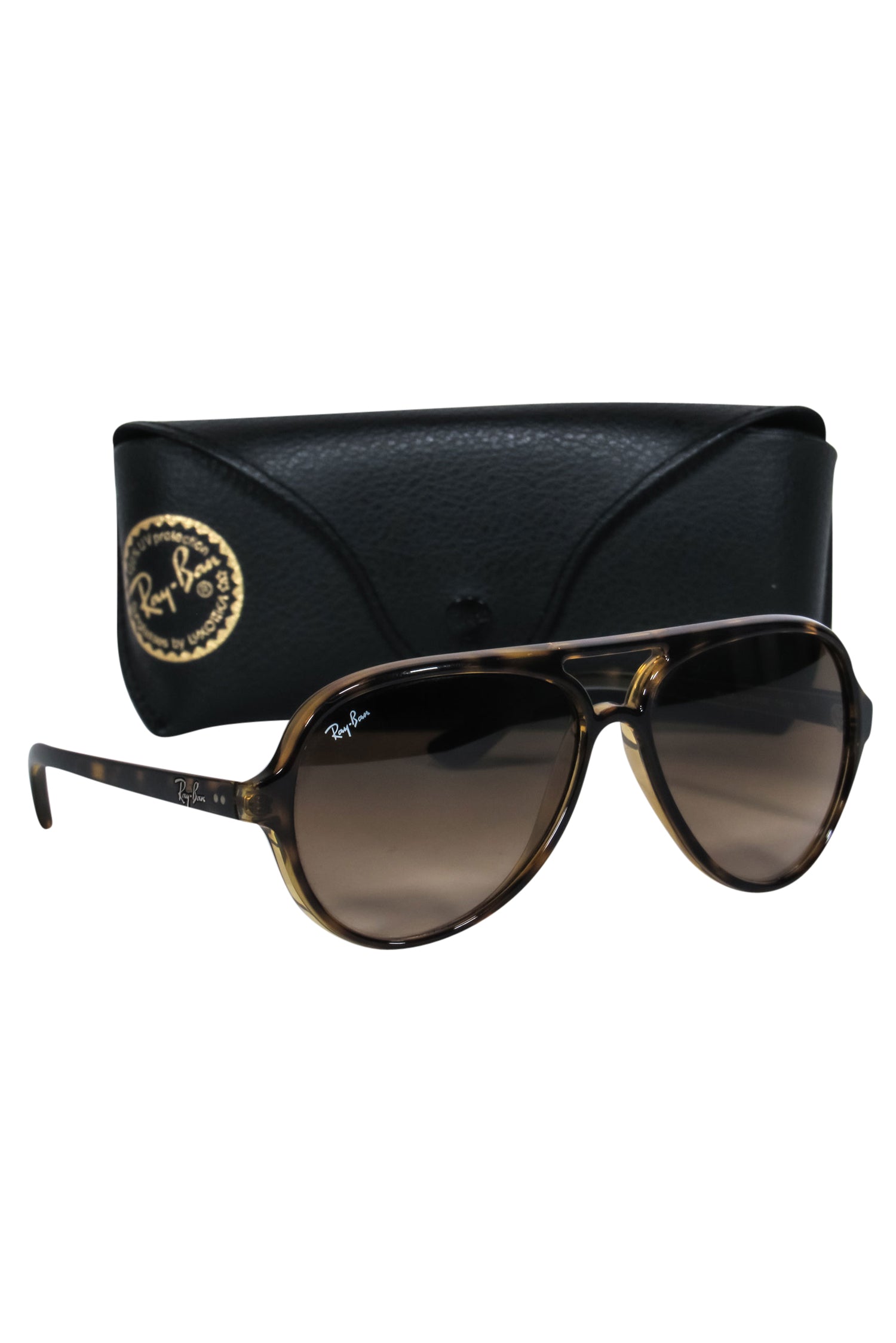 Ray-Ban Brown Tortoise Shell Aviator Sunglasses - Channel Your Inner '70s Groove!