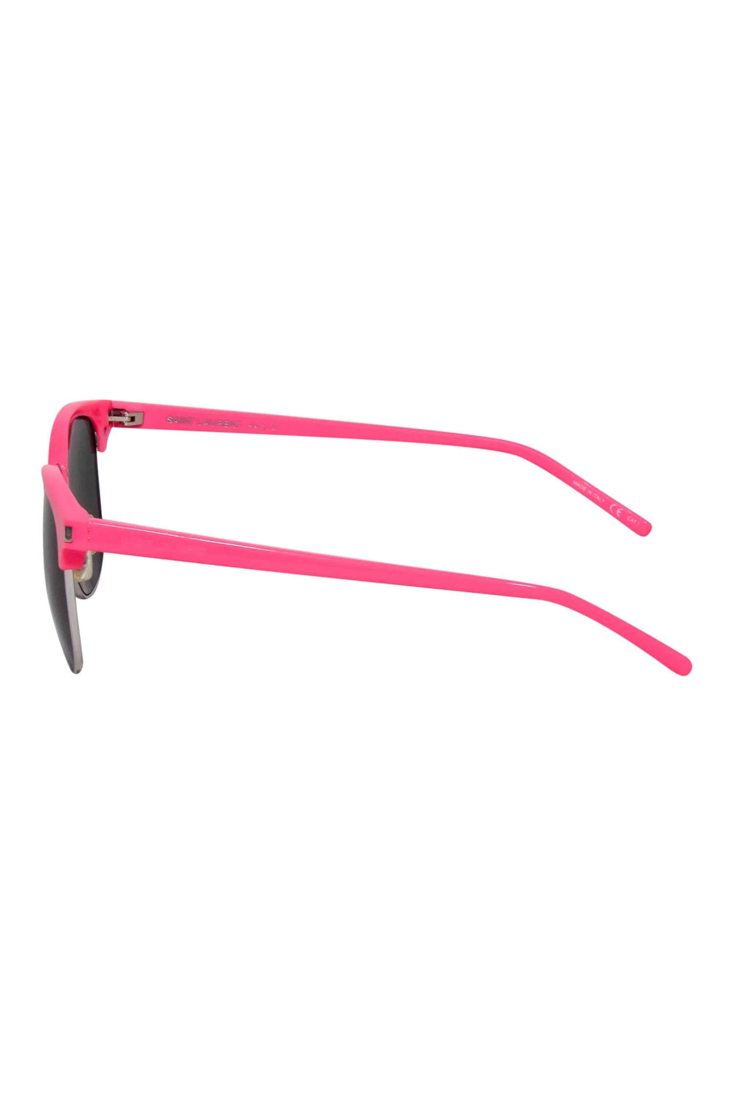 Saint Laurent - Fiery Hot Pink Acrylic Sunglasses