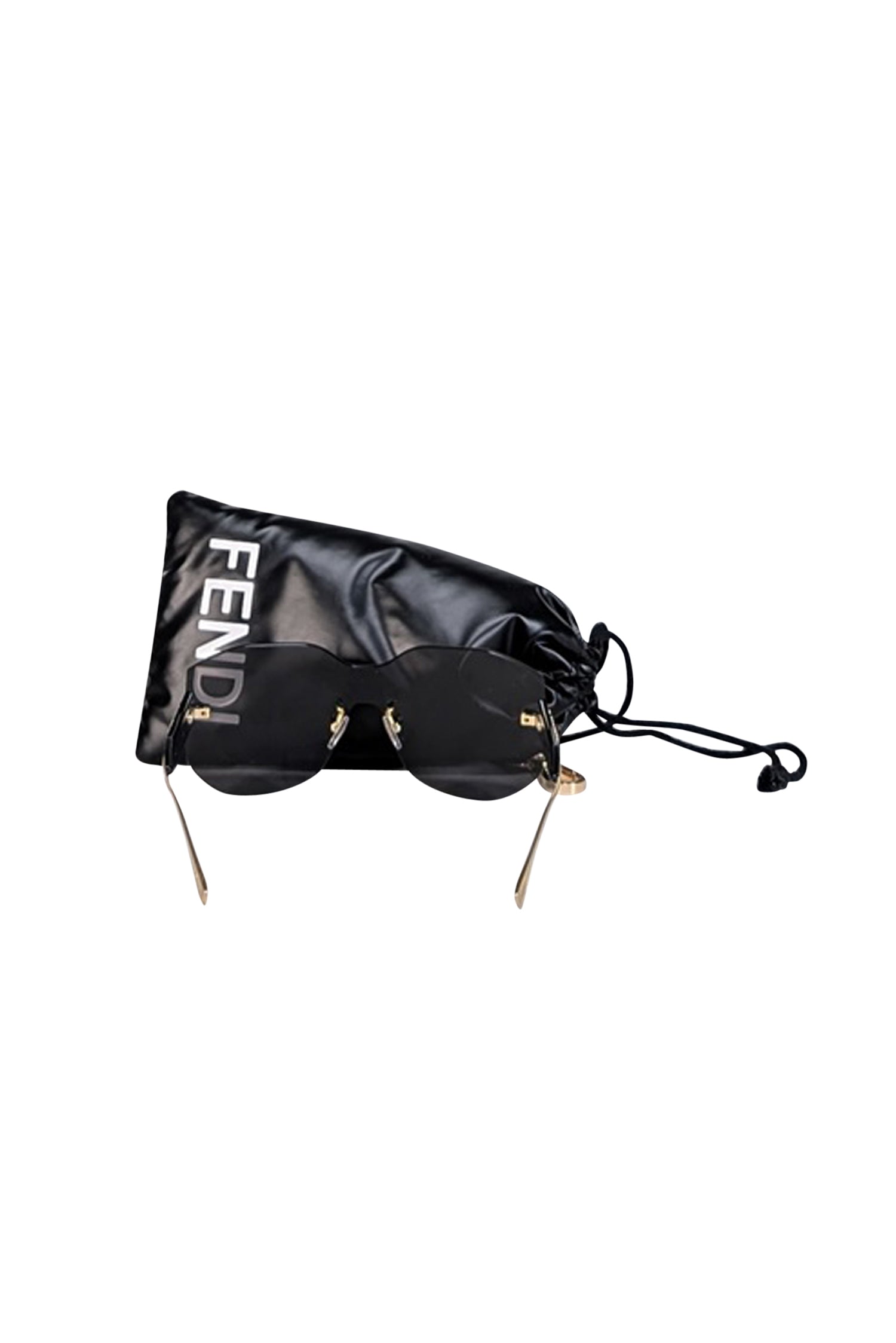 Fendi's Stunning Black Large Frameless Sunglasses