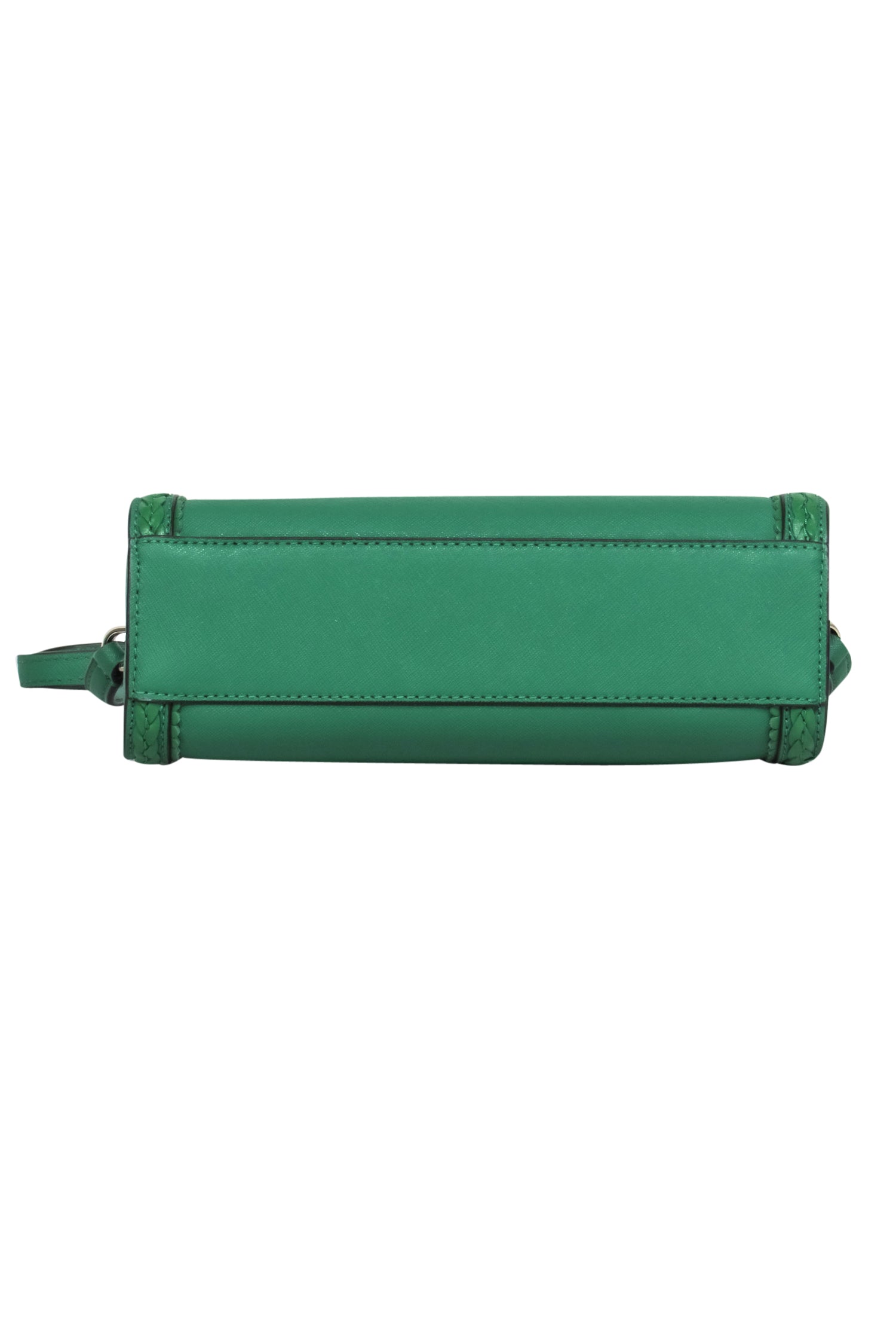 Kate Spade's Stunning Raffia Crossbody Bag with Kelly Green Leather Trim