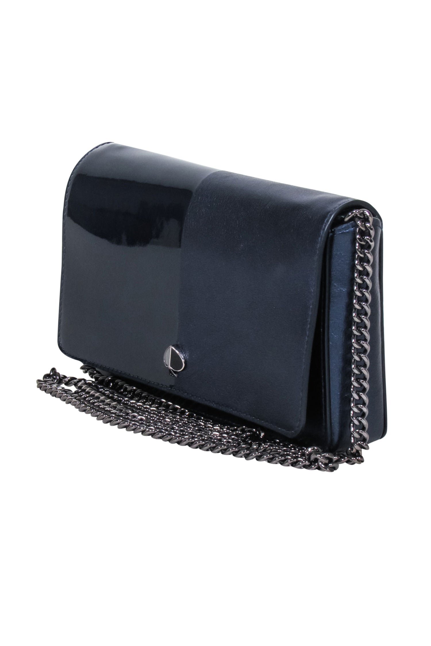 Kate Spade Navy Leather & Patent Fold Over Crossbody: A Chic Accessory