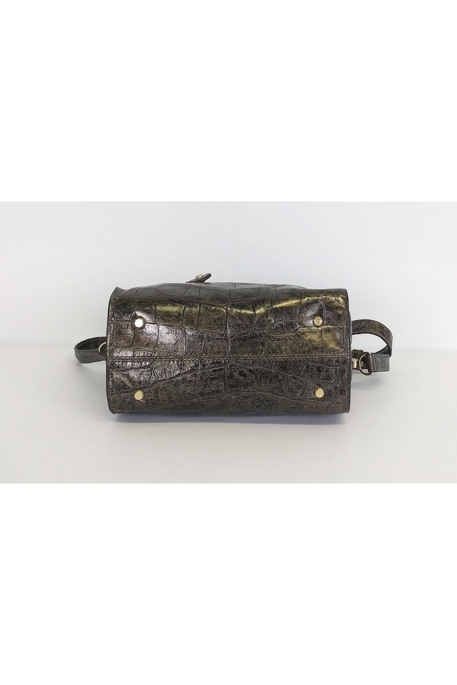 Eric Javits Metallic Brown Glam Mini Bag