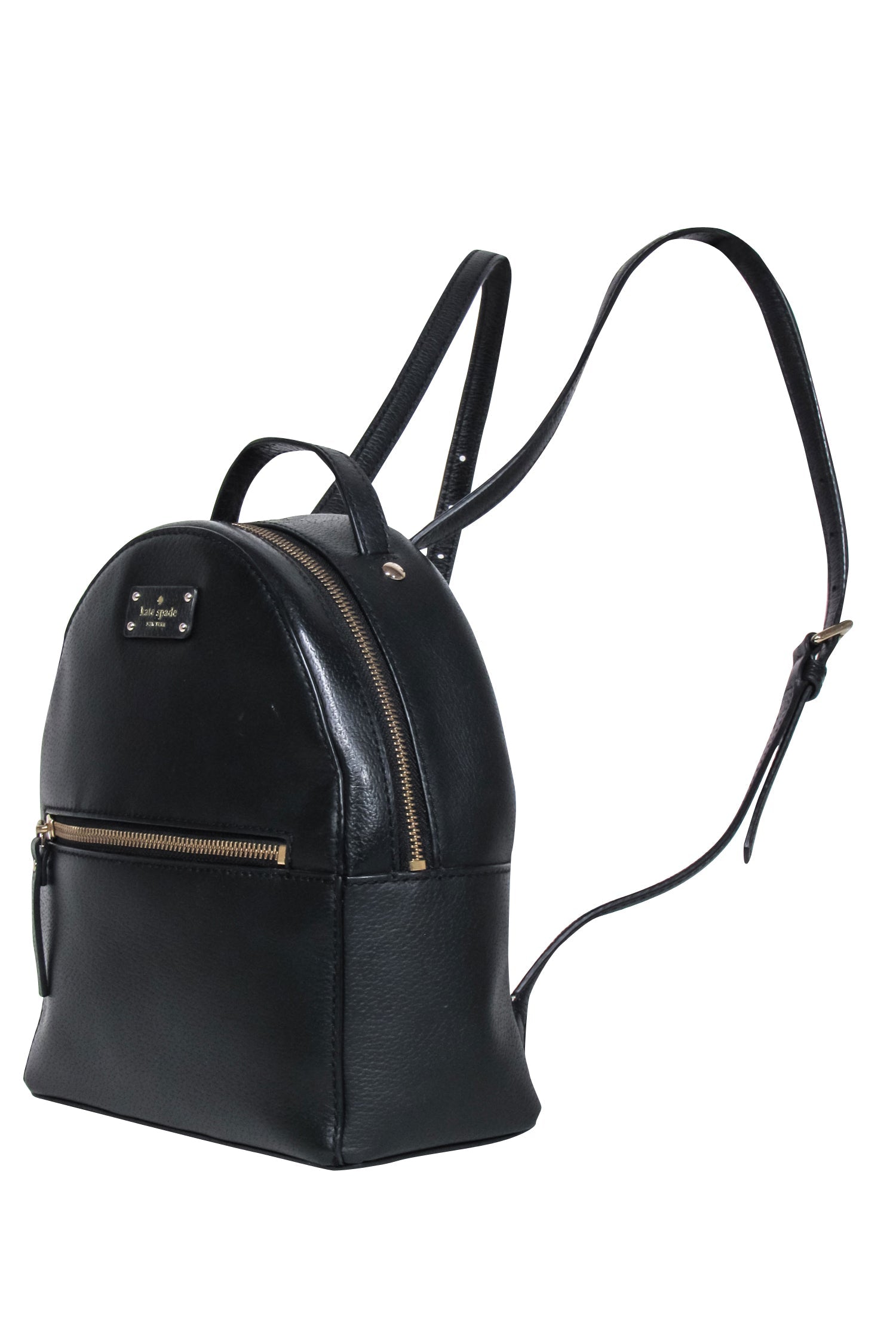 Kate Spade's Stylish Black Leather Backpack