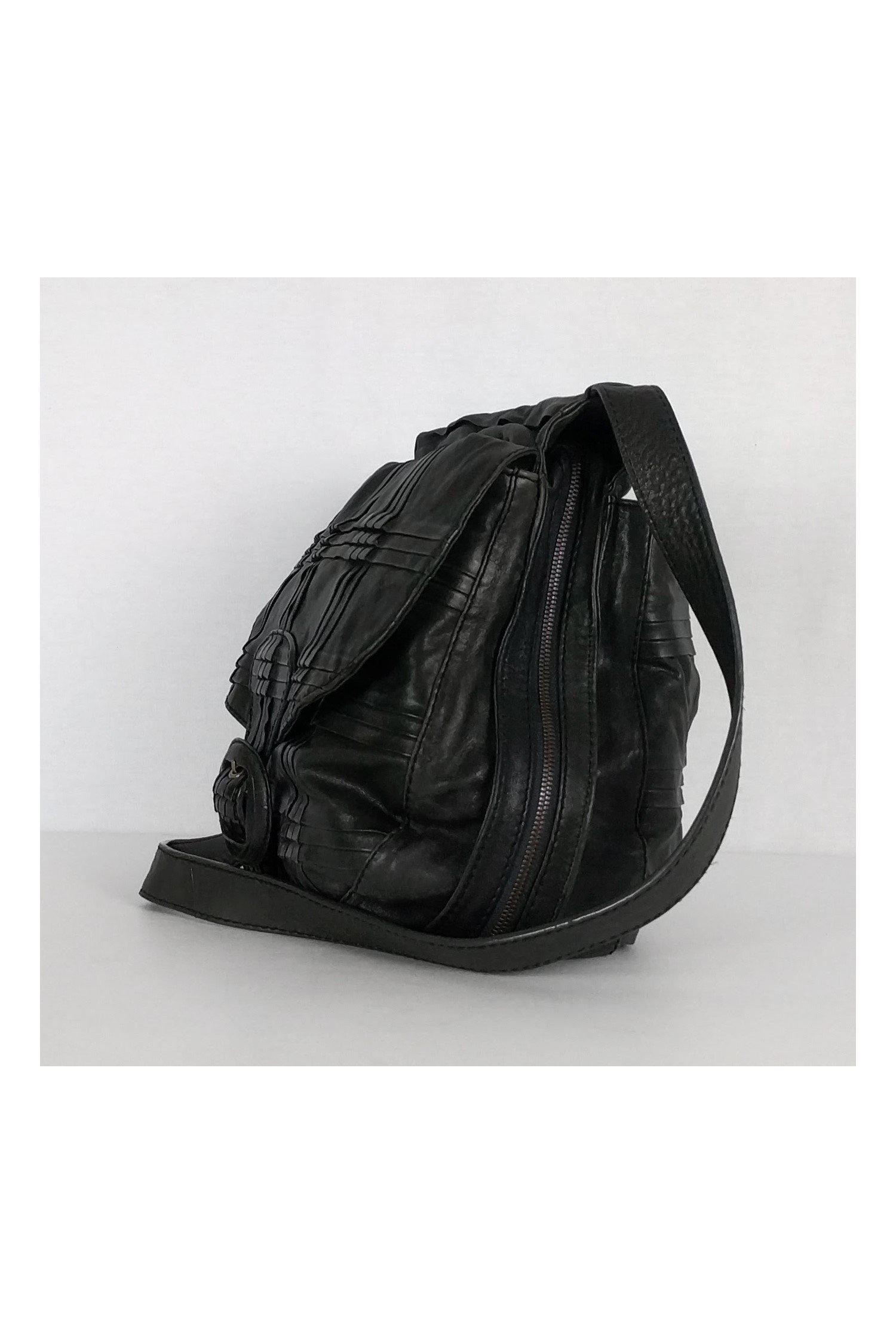 Hugo Boss Charcoal Grey Woven Crossbody - The Epitome of Chic