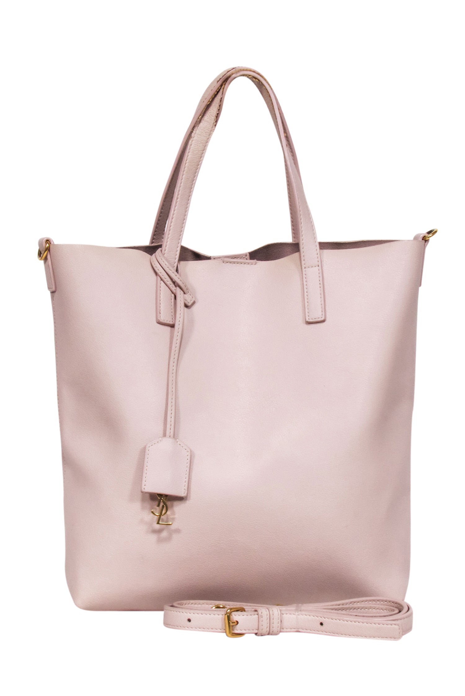 Yves Saint Laurent Blush Pink Leather Satchel: A Playful Office Essential
