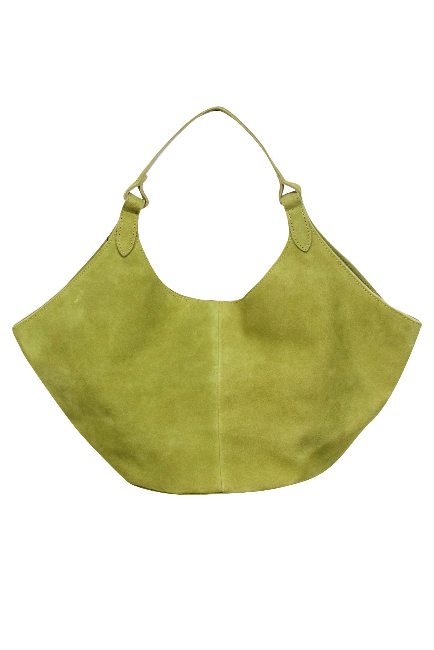 M.I.L.A - Stunning Green Suede Top Handle Handbag