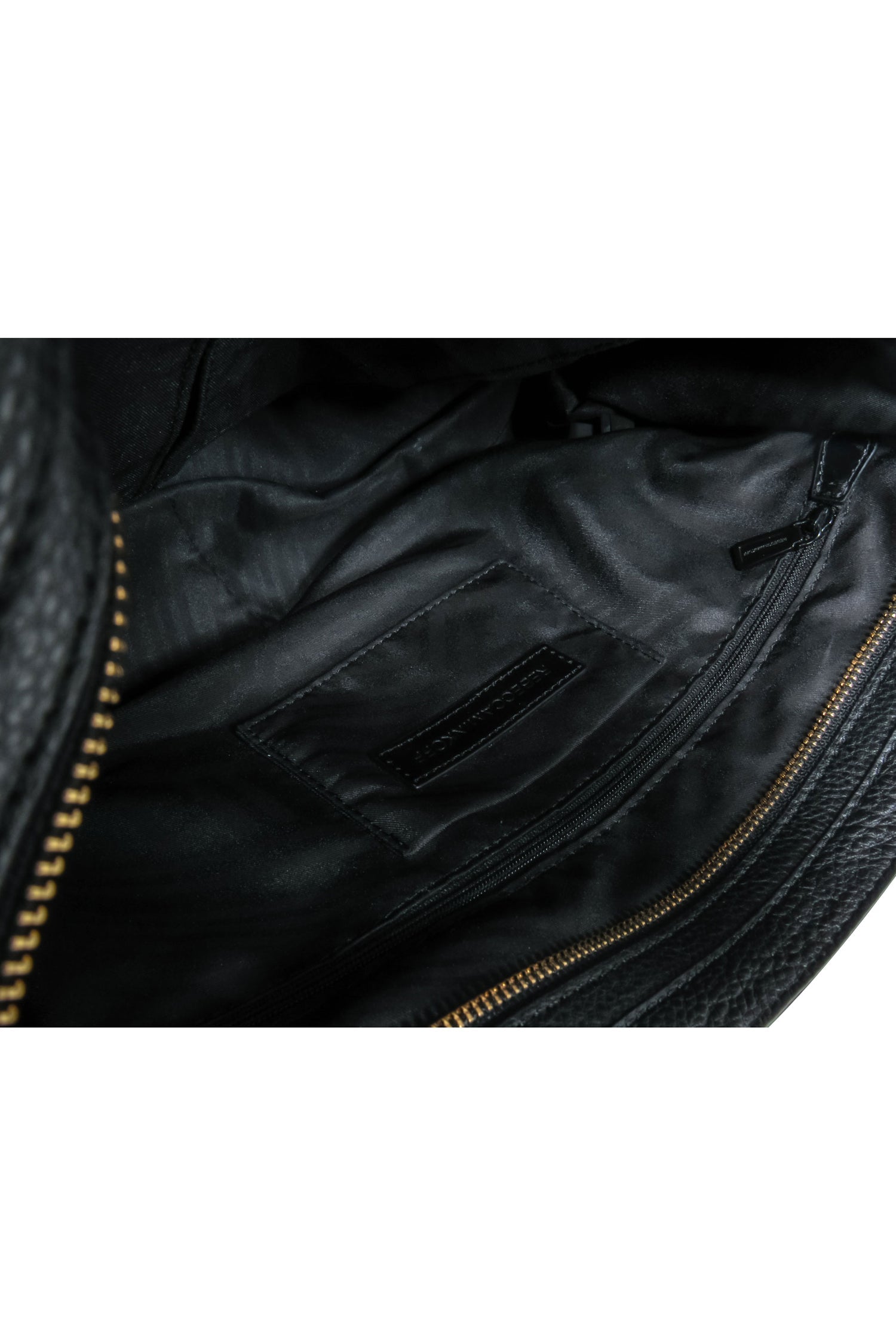 Rebecca Minkoff - Stylish Black Pebbled Leather Convertible Satchel