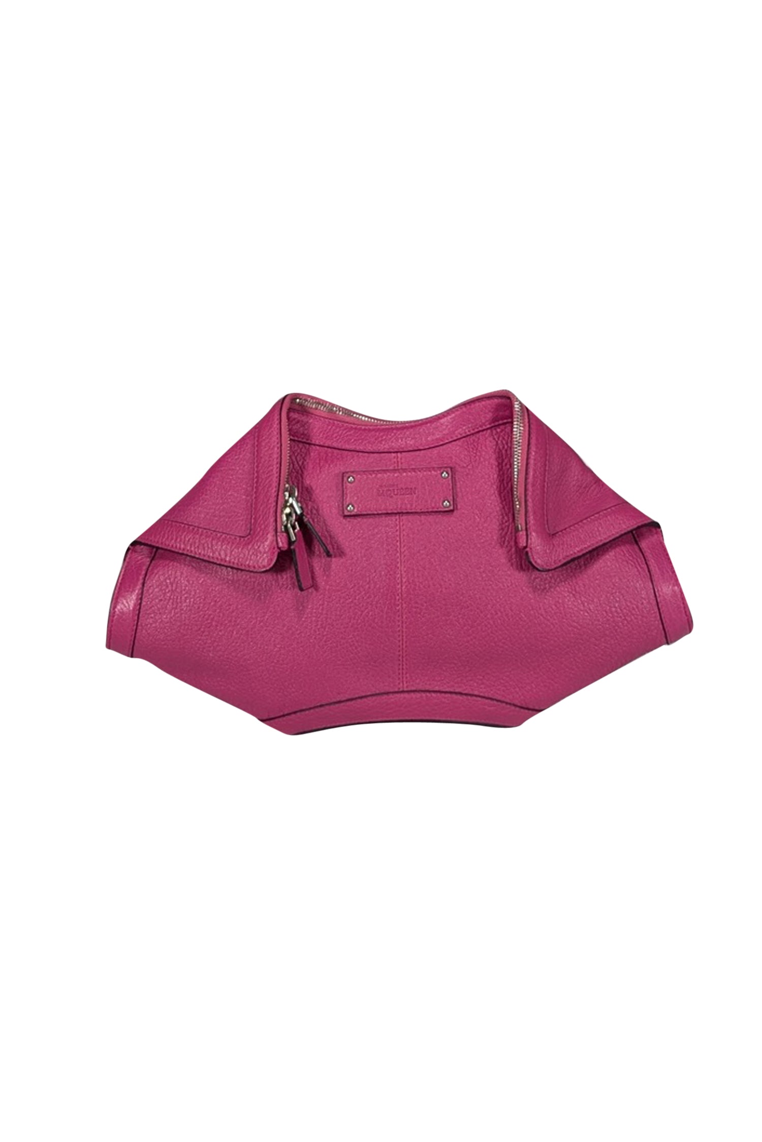 Alexander McQueen Pink Leather Manta Clutch - A Fashion Statement!