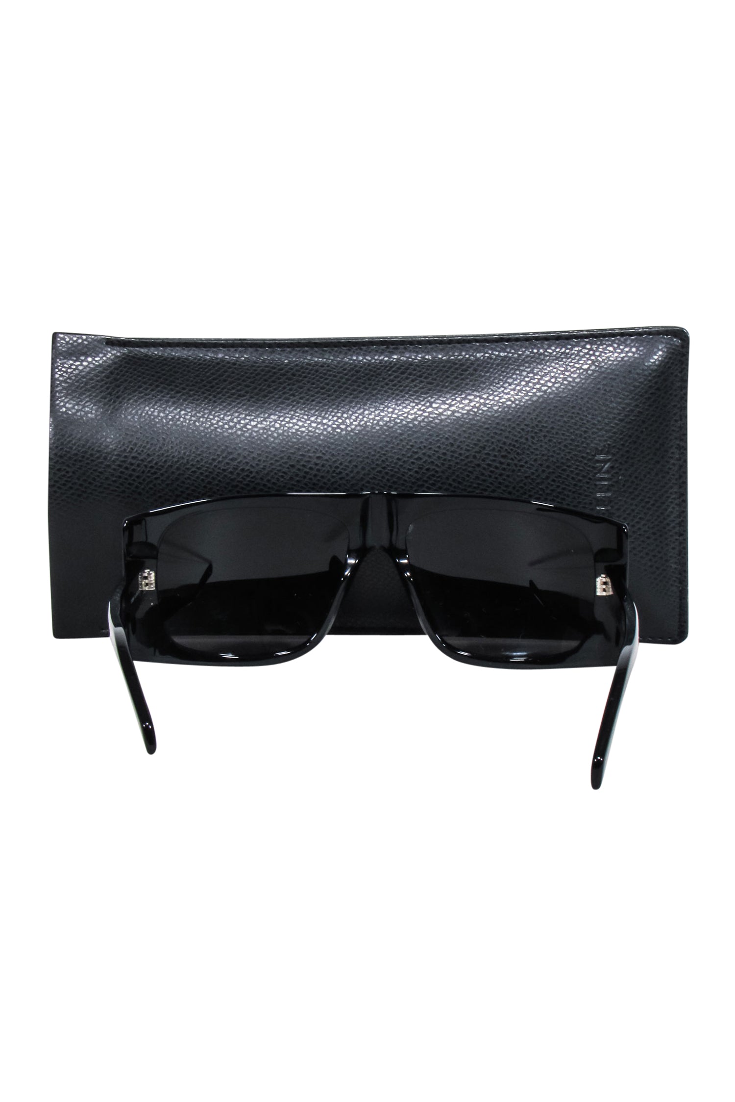 Celine's Stunning Black Rectangular Oversized Sunglasses