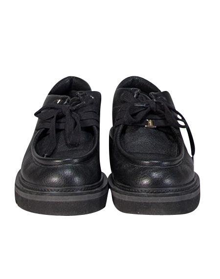 Ferragamo Black Leather Euripilo Platform Loafers - Size 10.5 - Stylish & Quirky!