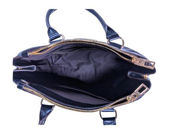 Bimba y Lola - Stunning Dark Brown Leather Satchel with Detachable Strap
