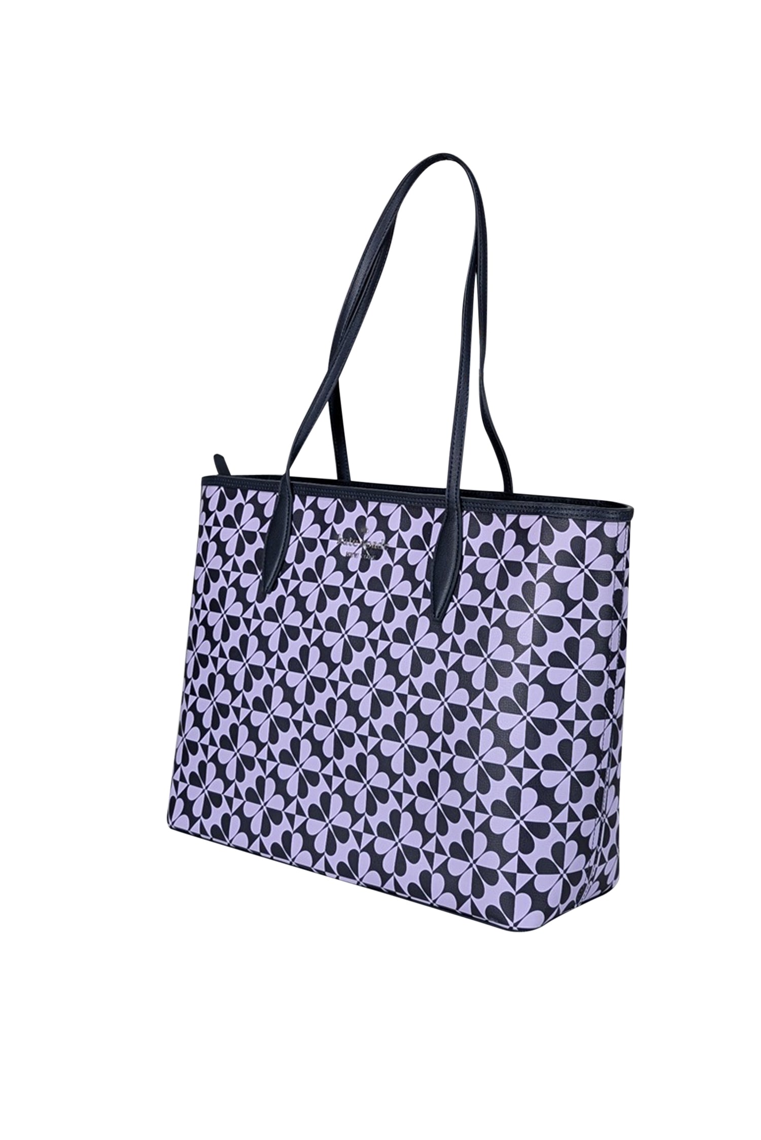 Kate Spade Lavender & Navy Print Tote Bag: A Colorful Fashion Statement
