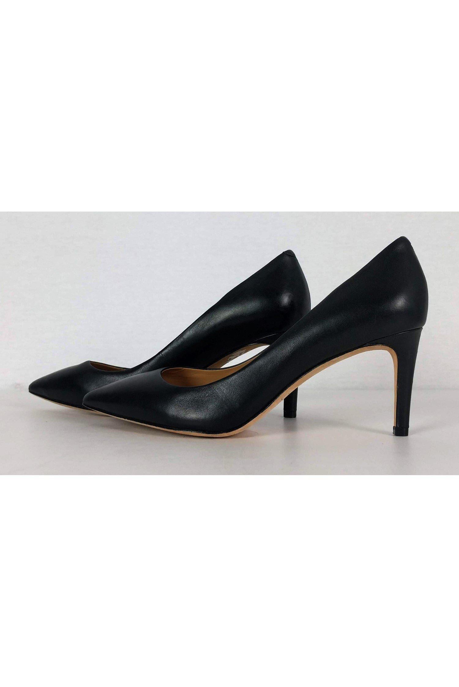 Diane von Furstenberg - Stunning Black Leather Pointed Heels in Size 9.5