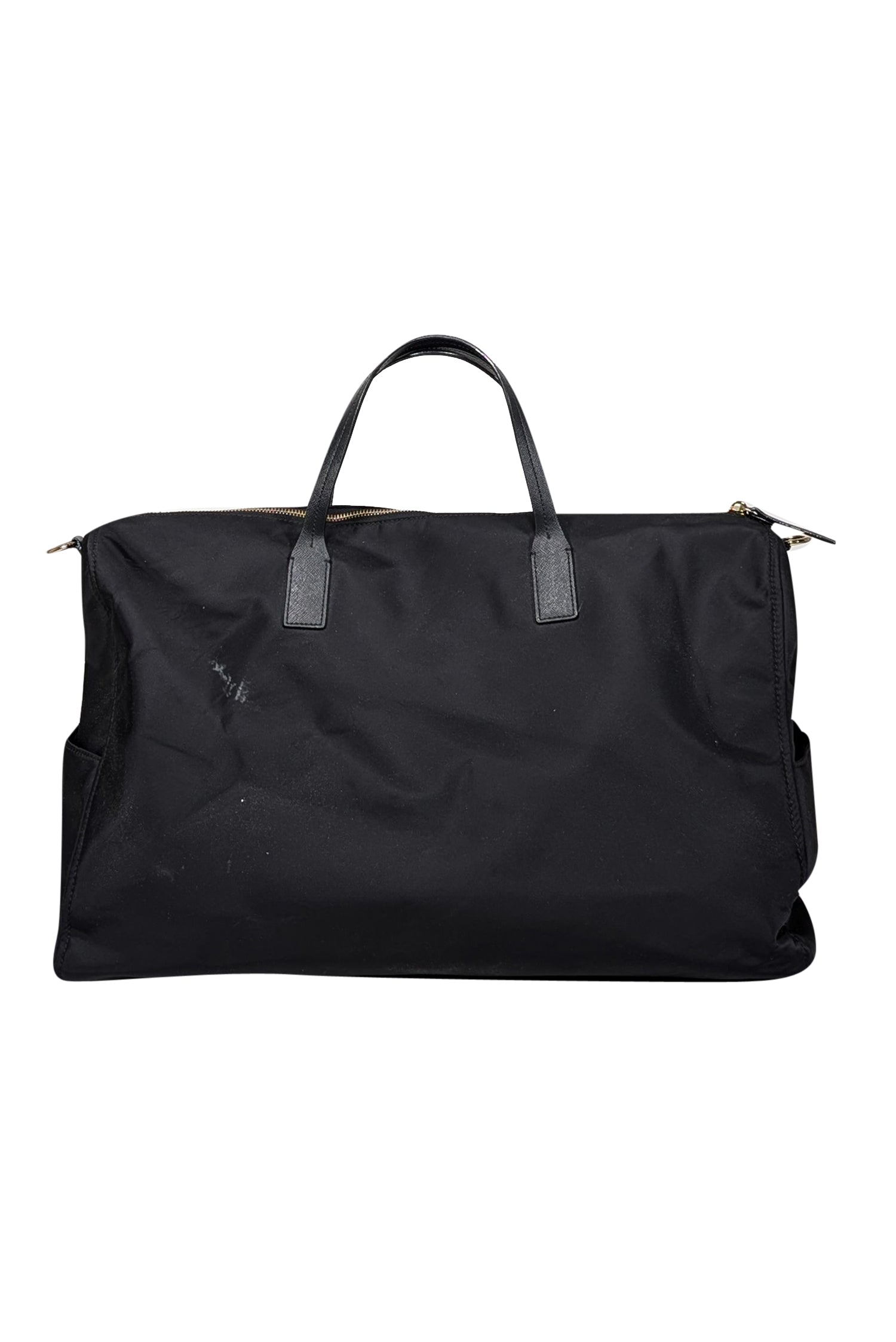 Kate Spade Luxurious Black Nylon Large Duffle Bag for Stylish Travel