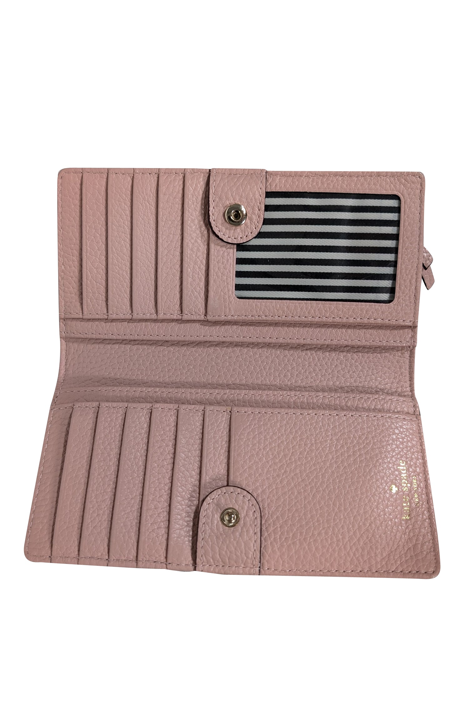 Kate Spade - Gorgeous Light Pink Pebbled Leather Bifold Wallet