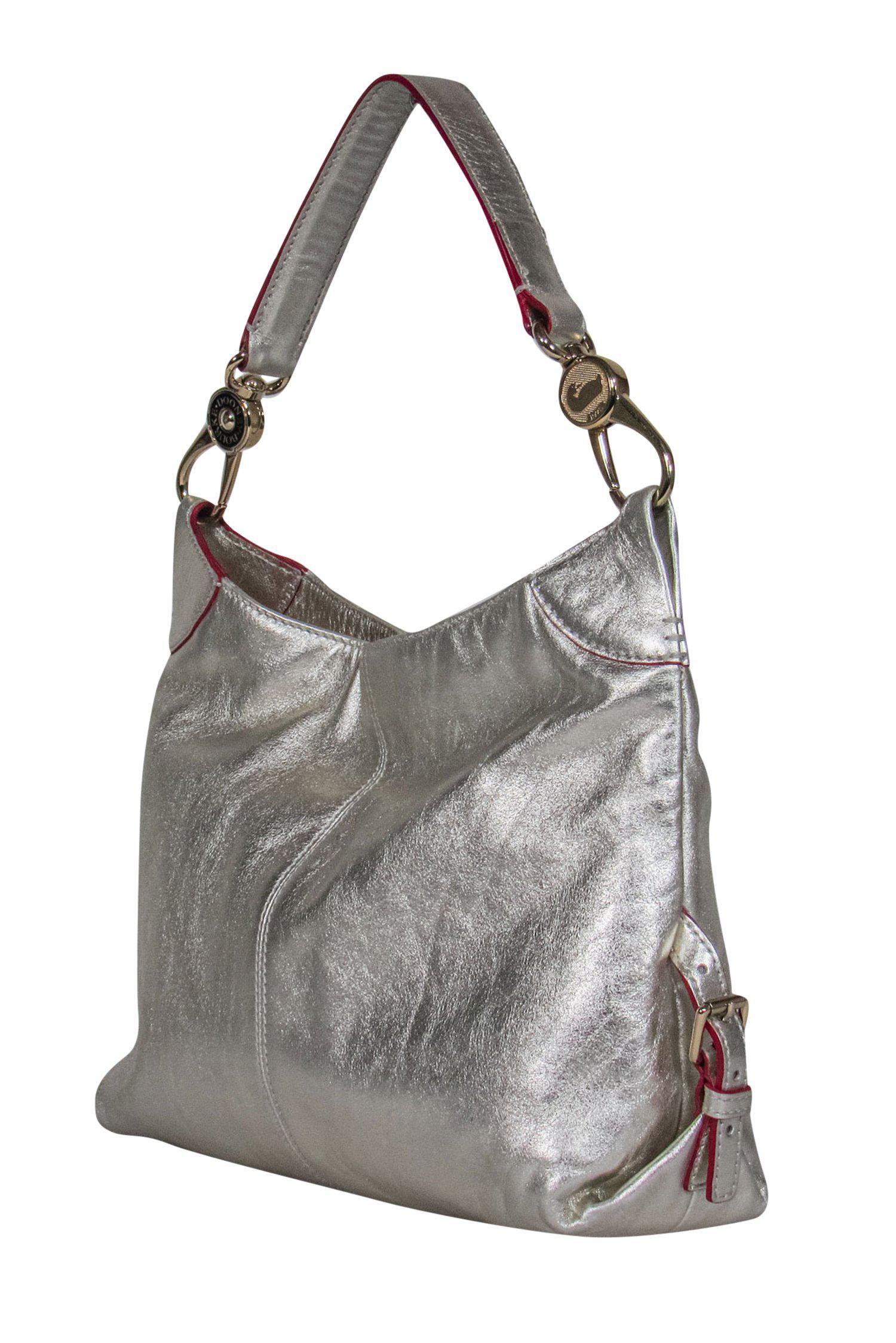 Dooney & Bourke's Stunning Gold Metallic Leather Shoulder Bag