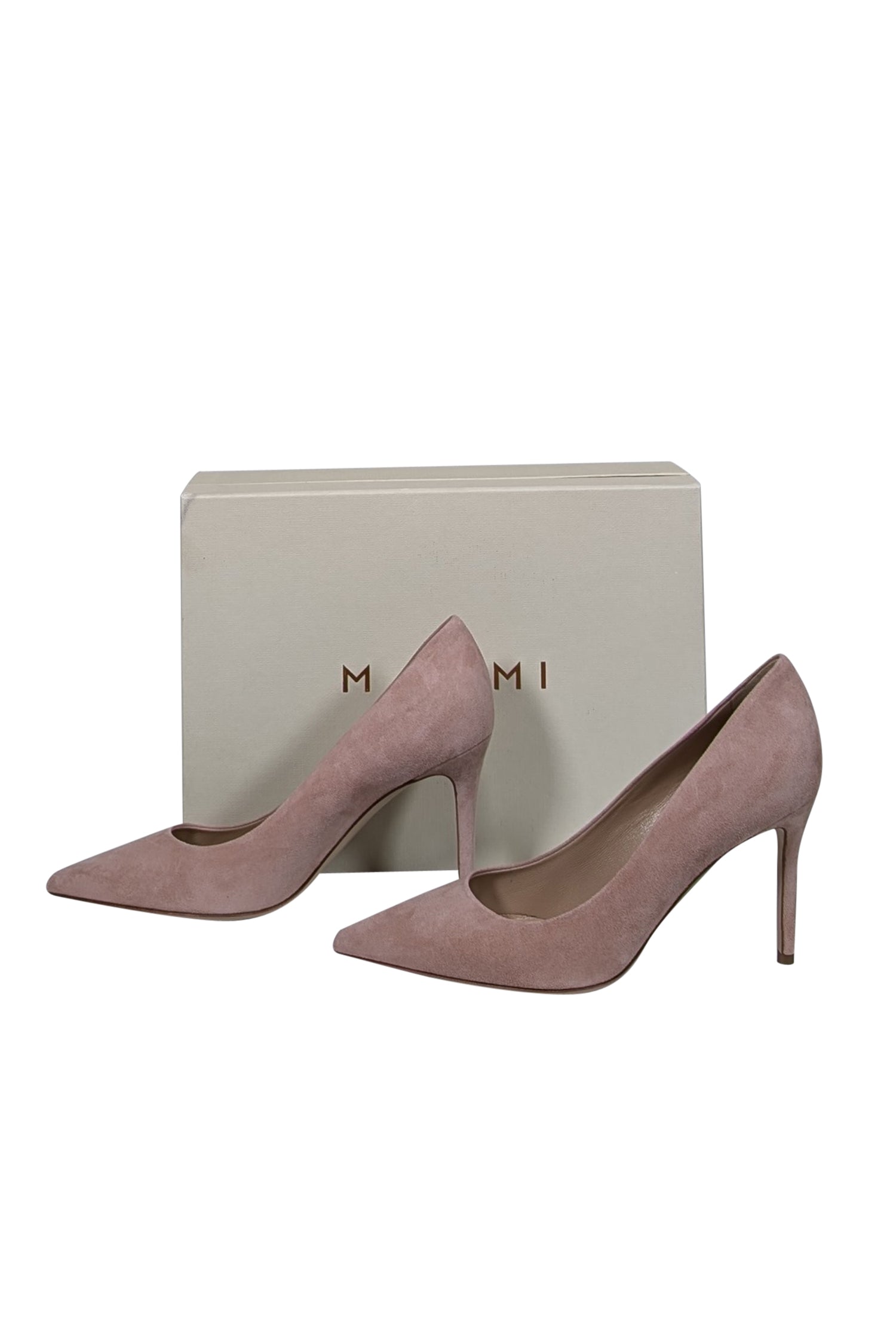 M. Gemi Pink Suede Pointed Toe Pumps - Size 7.5: A Pop of Spring Elegance!