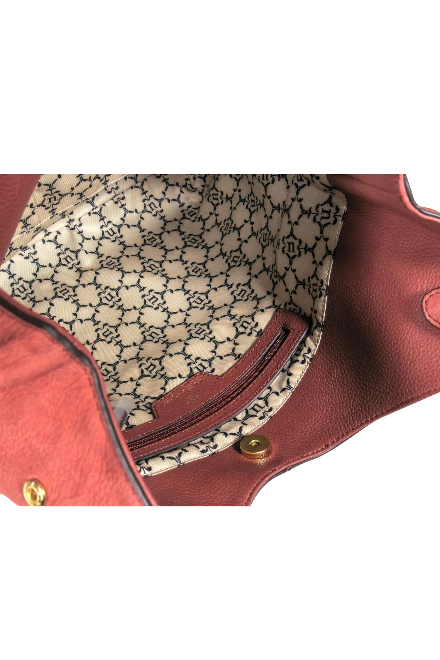 Nanette Lepore's Stunning Brown Pebbled Leather Santa Ana Poster Tote