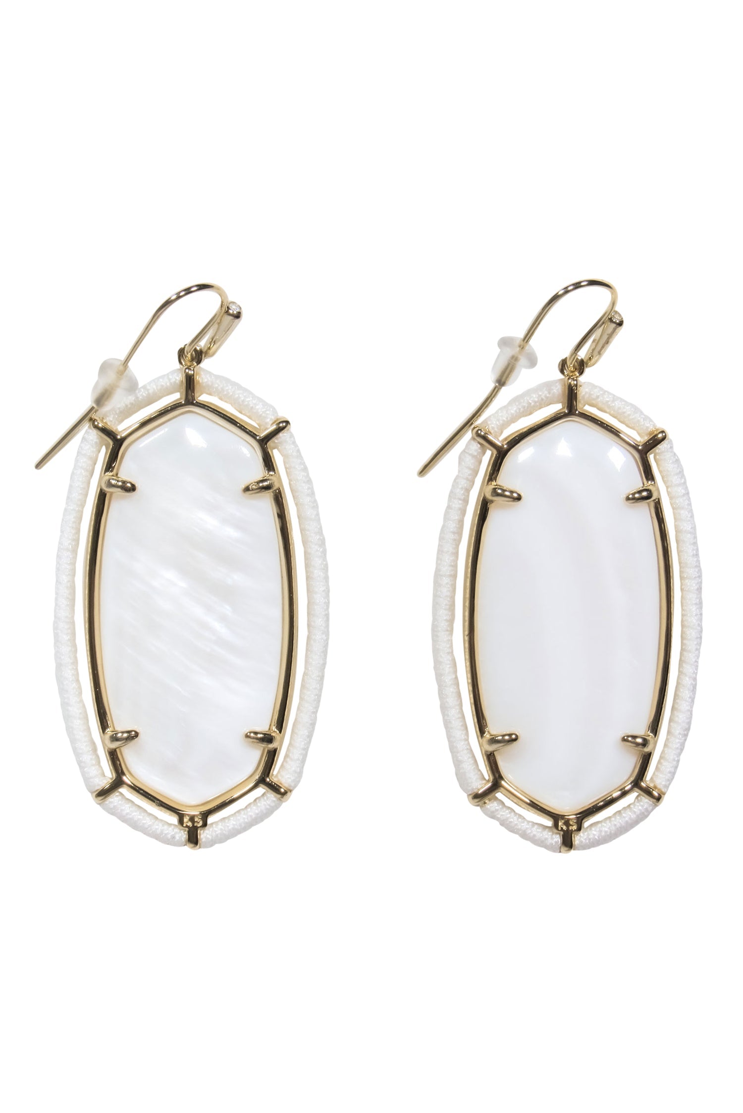 Kendra Scott - Gorgeous White & Gold Gem Drop Earrings