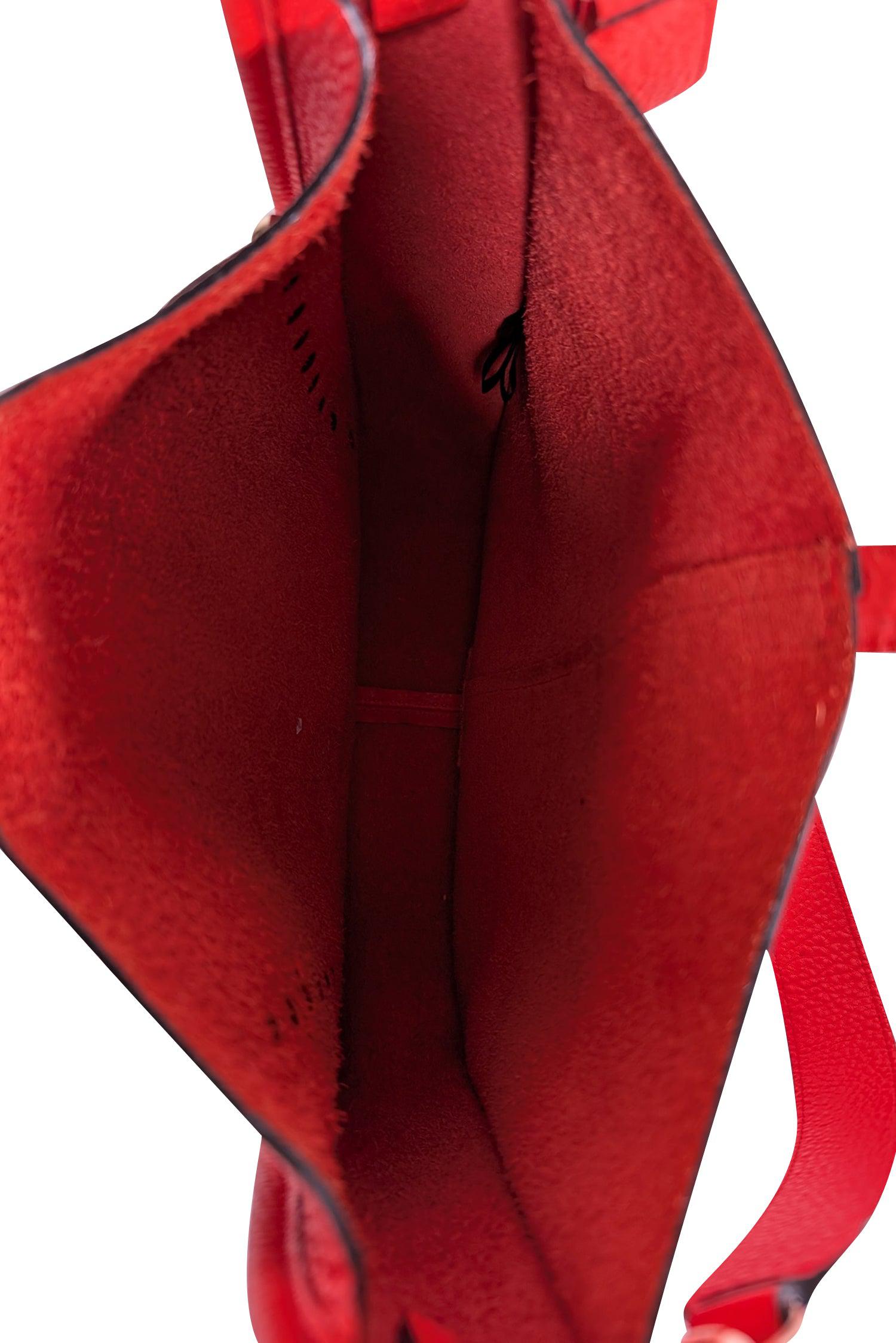 Rebecca Minkoff Coral Red Studded Pebbled Leather Crossbody Bag - A Must - Have Fashion Accessory