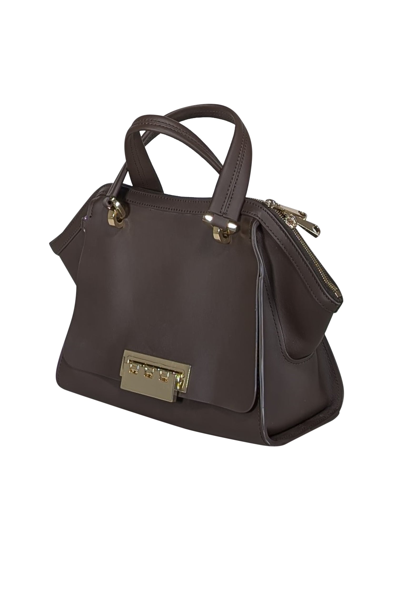 Zac Posen's Stylish Brown Leather Satchel Bag