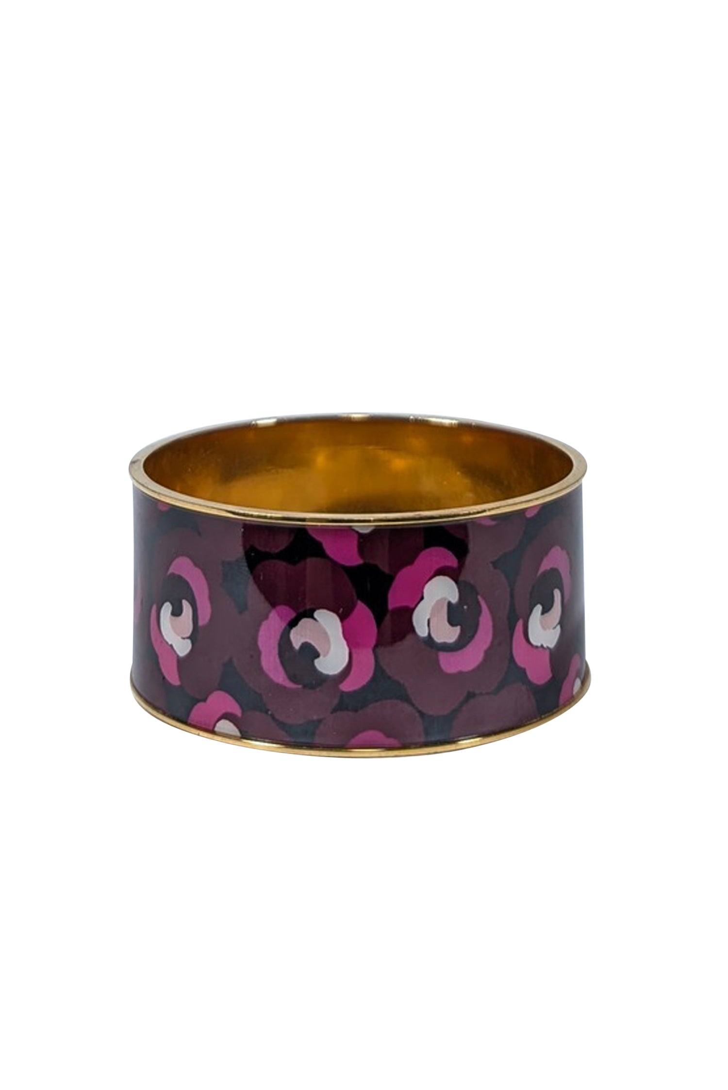 Kate Spade - Stunning Maroon, Pink & Gold Floral Bracelet