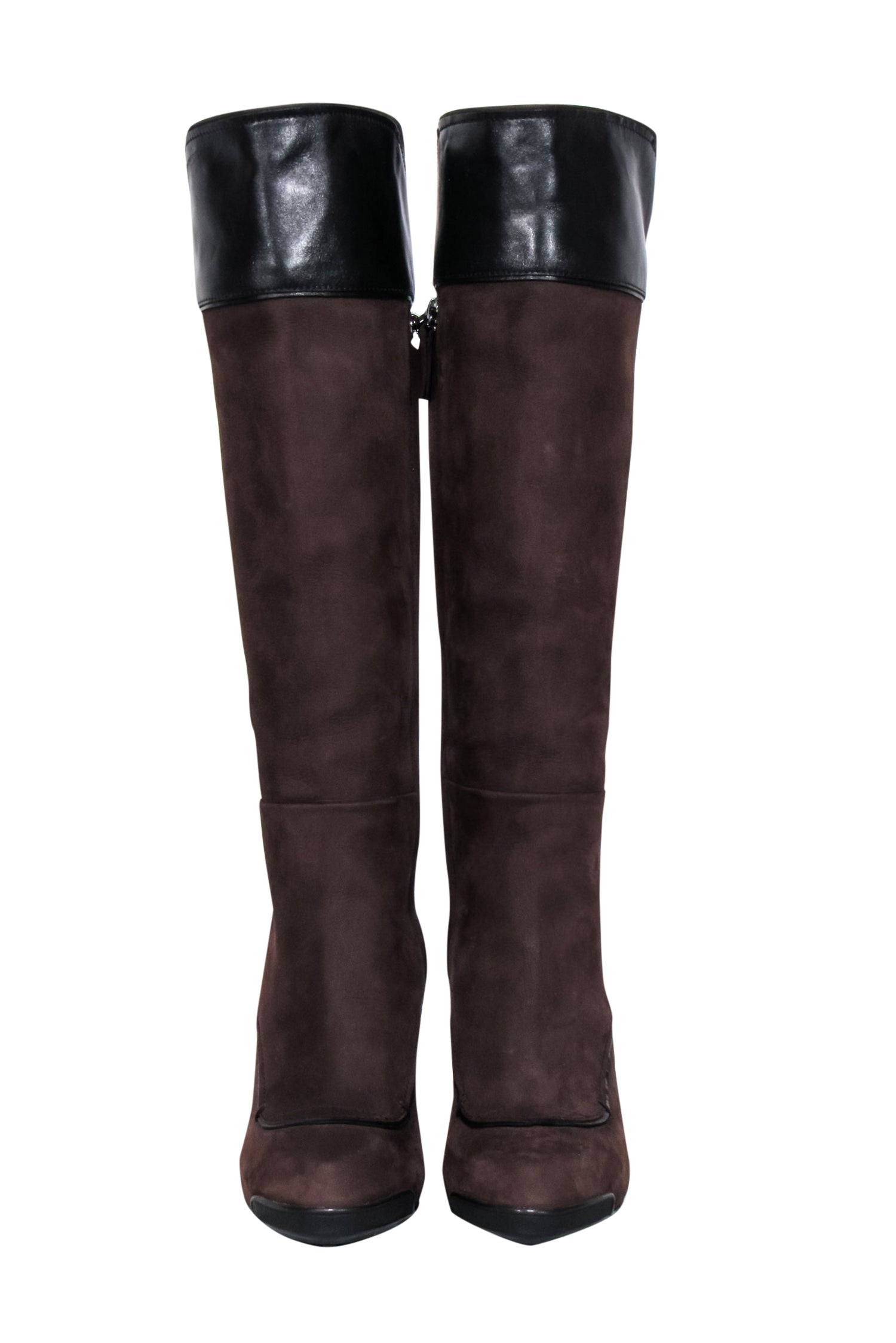 Tod's Stunning Brown Suede Tall Boots - Size 9