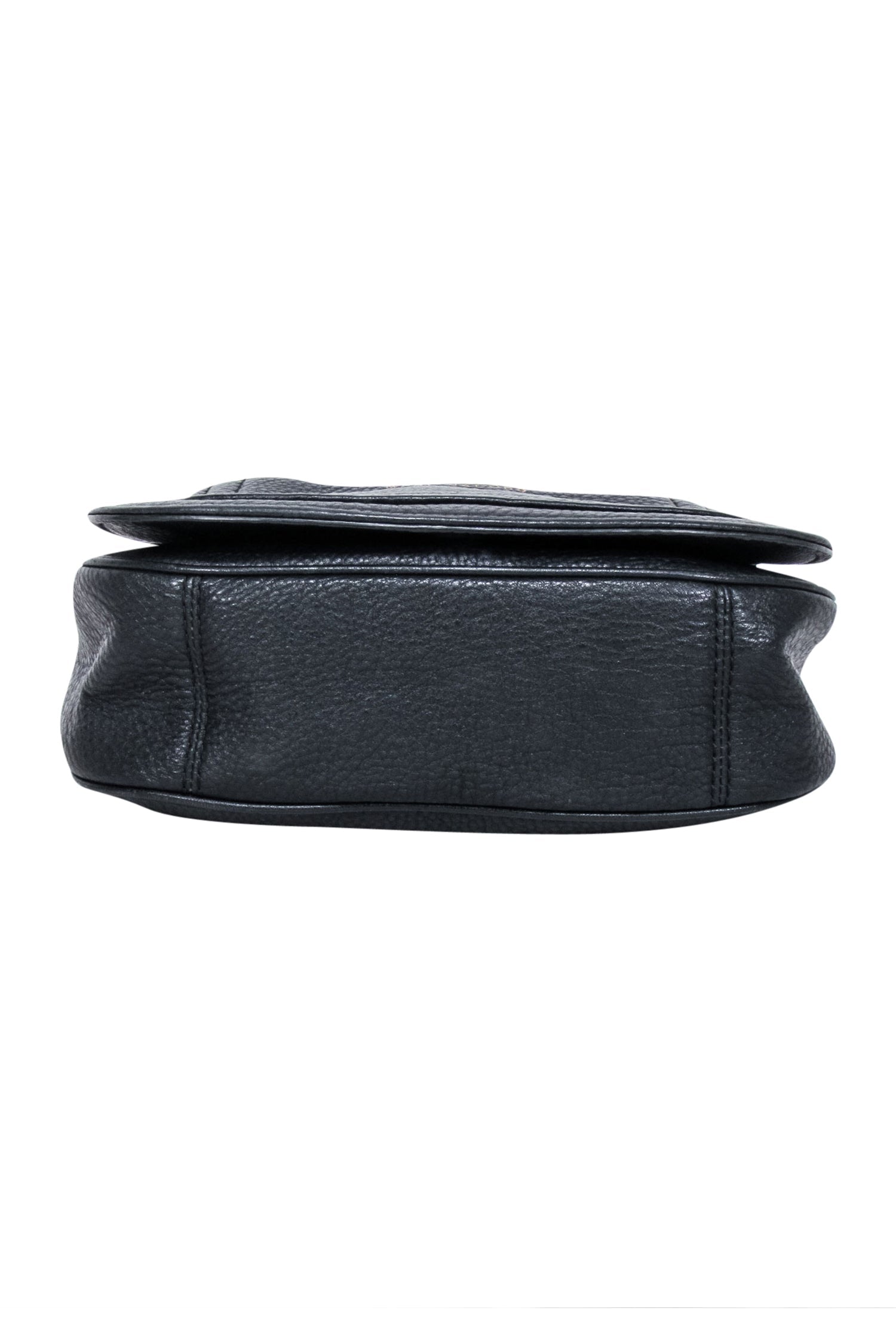 Marc Jacobs Rocker Chic Black Pebbled Leather Crossbody Bag