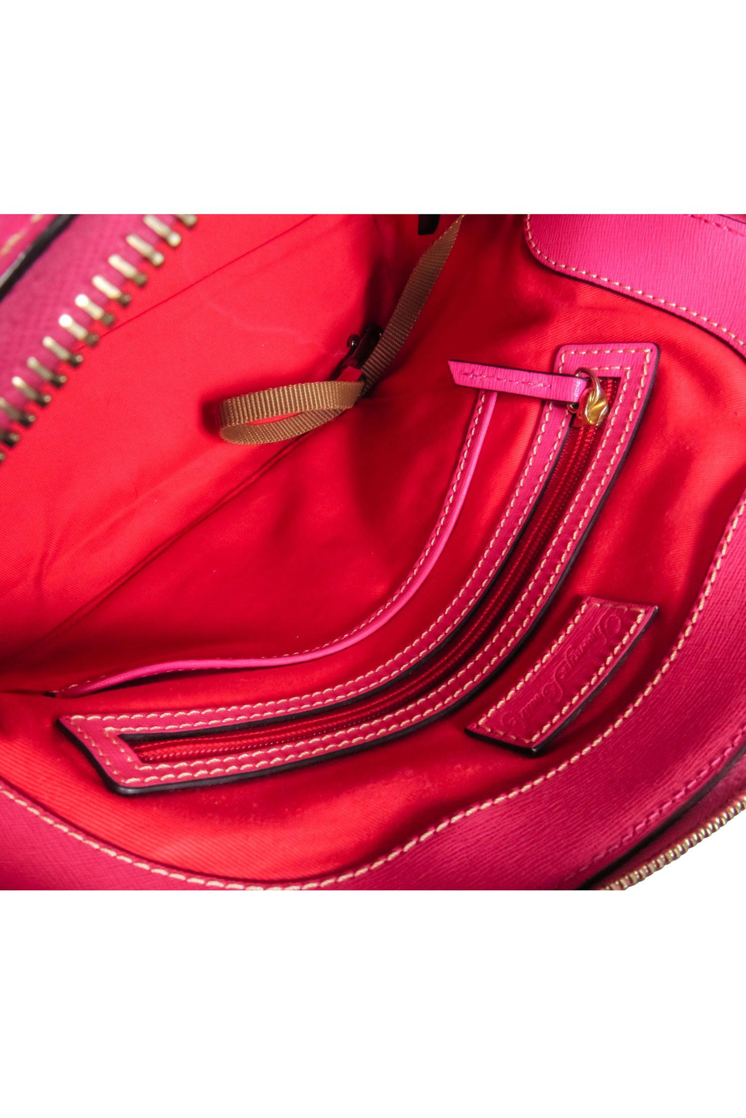 Dooney & Bourke - Stunning Hot Pink Saffiano Leather Satchel Bag
