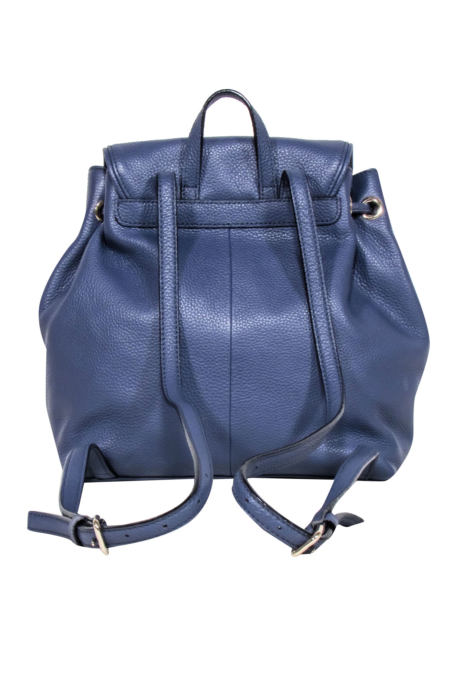 Kate Spade Navy Leather Fold-Over Mini Backpack: A Chic Companion
