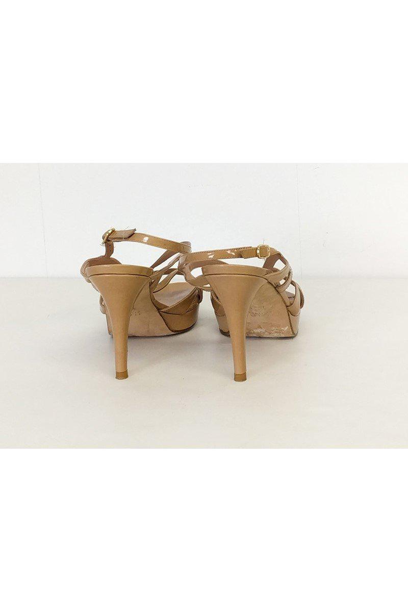 Stuart Weitzman Nude Strappy Heels - Size 7.5 - Must-Have Fashion!
