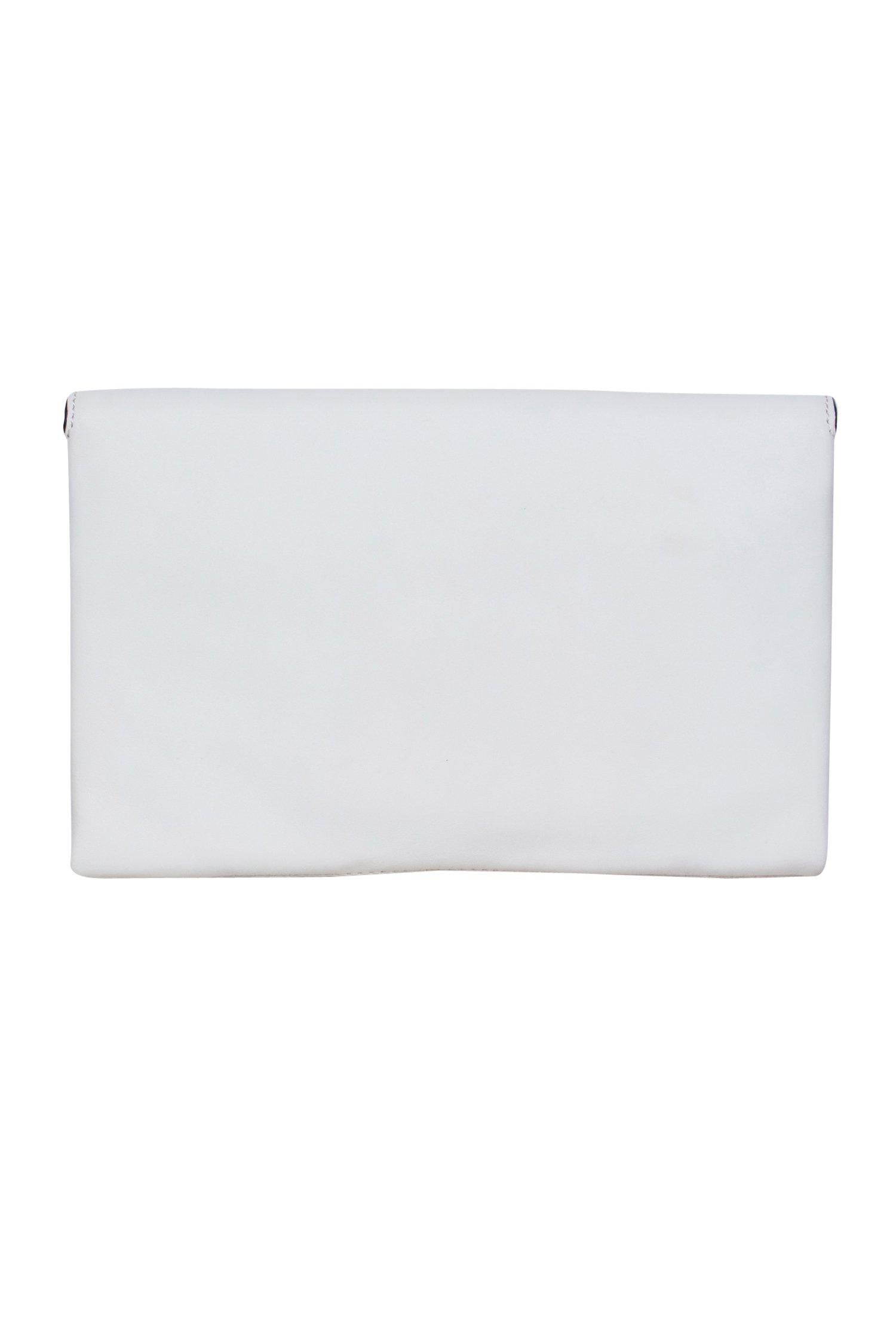 Mackage Ivory Leather Fold-Over Clutch: A Glamorous Accessory